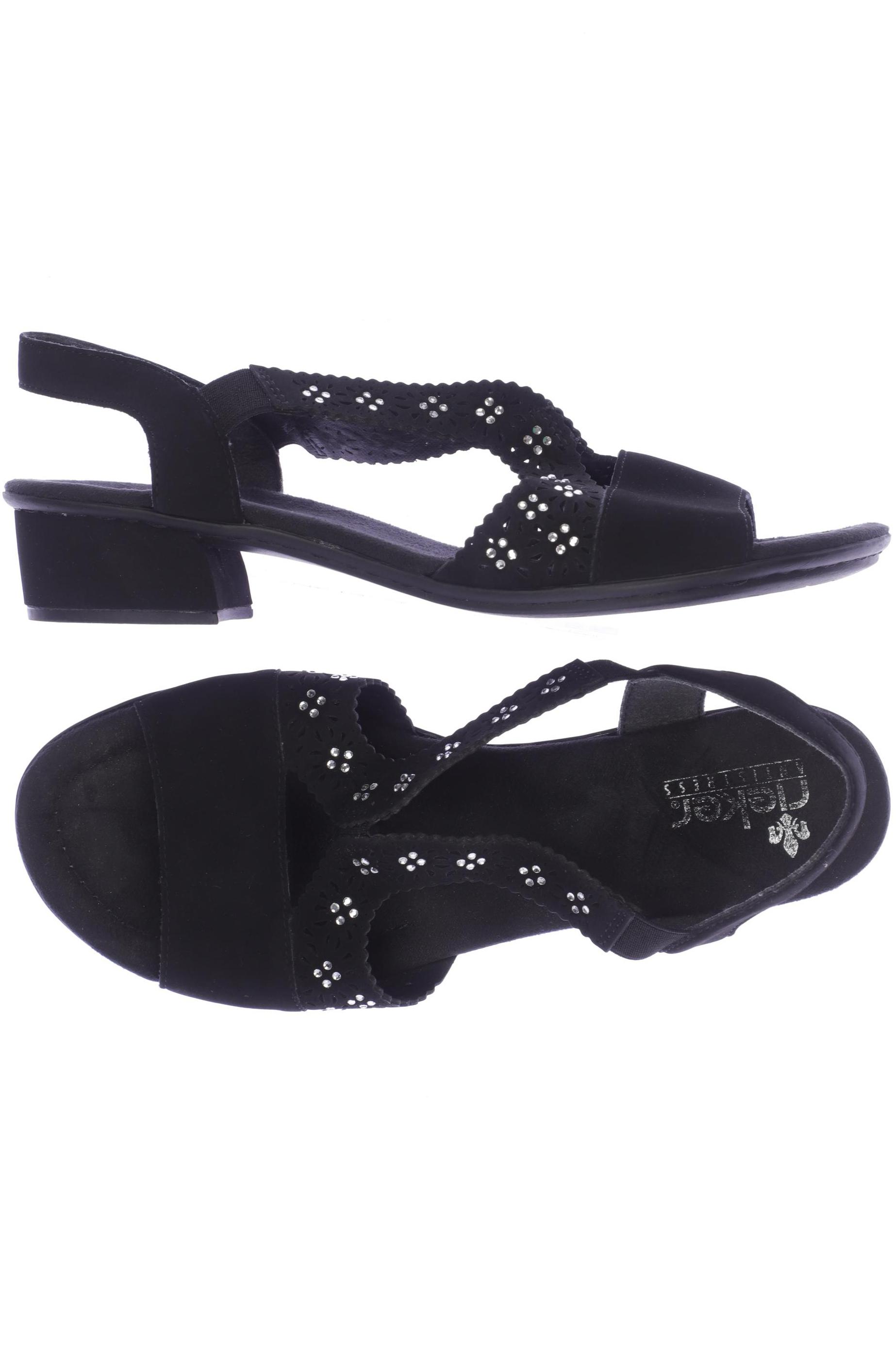 

Rieker Damen Sandale, schwarz, Gr. 39