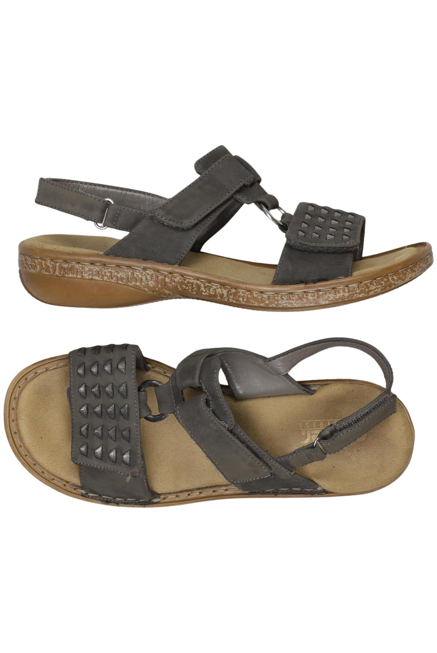 

Rieker Damen Sandale, grau, Gr. 37