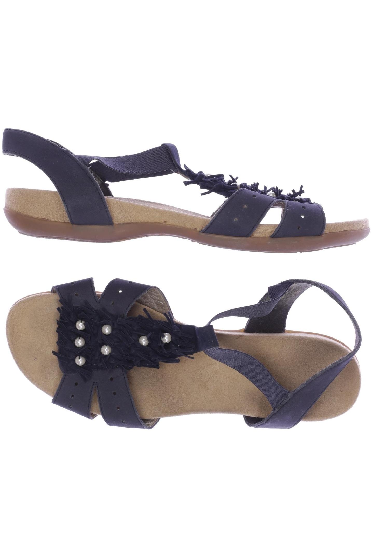 

Rieker Damen Sandale, marineblau, Gr. 42