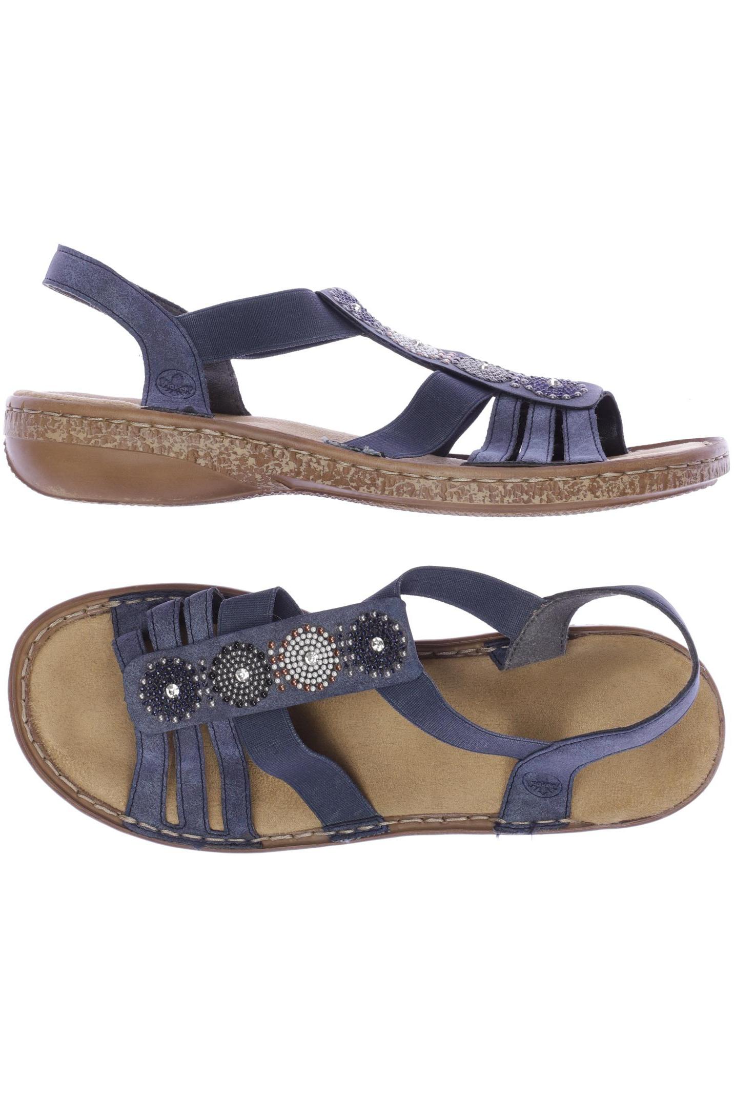 

Rieker Damen Sandale, blau, Gr. 39