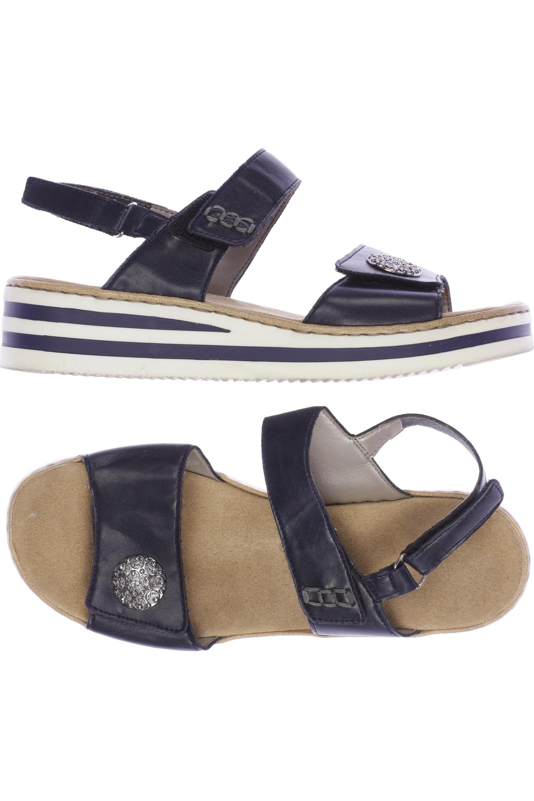 

Rieker Damen Sandale, marineblau, Gr. 38
