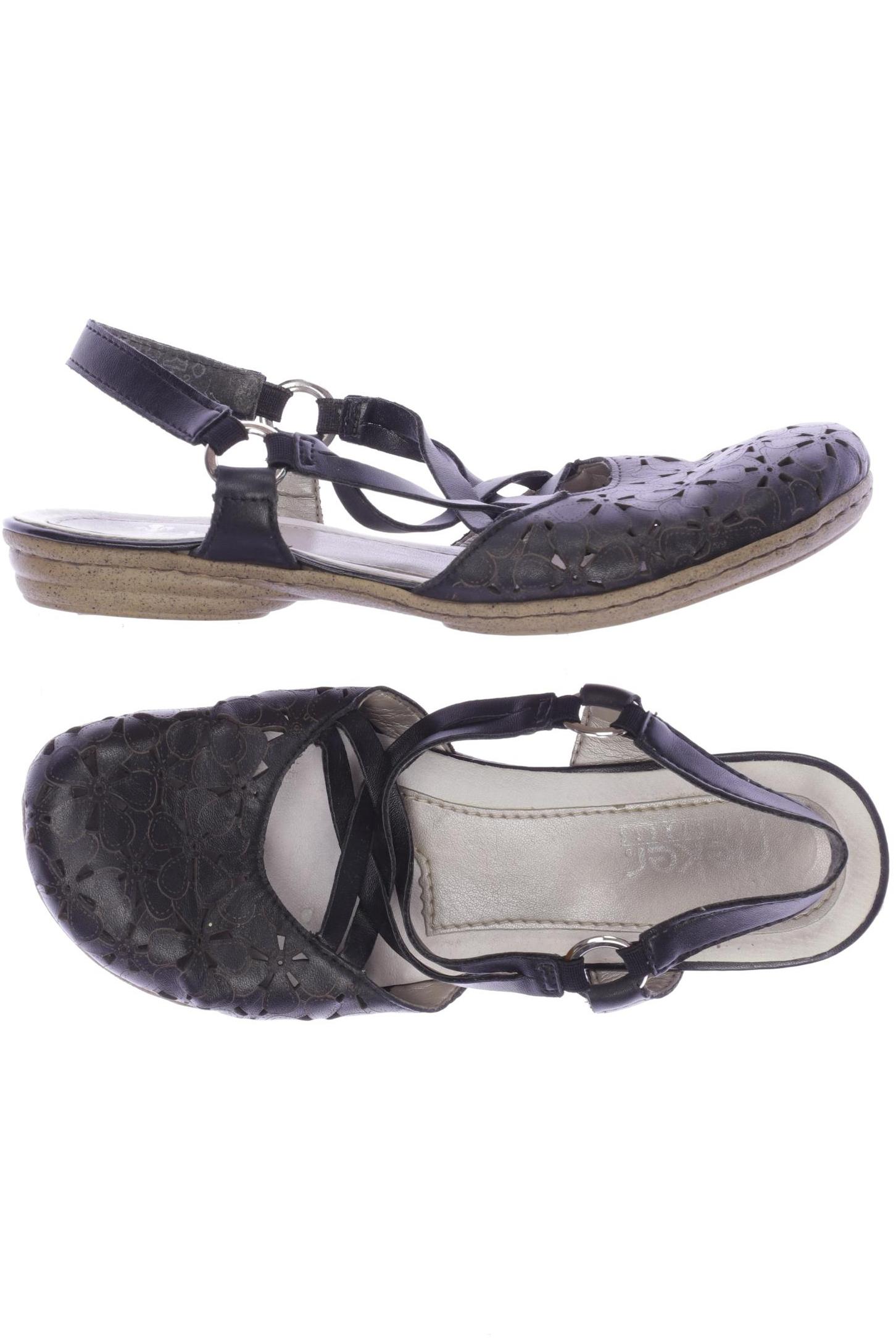 

Rieker Damen Sandale, schwarz, Gr. 37