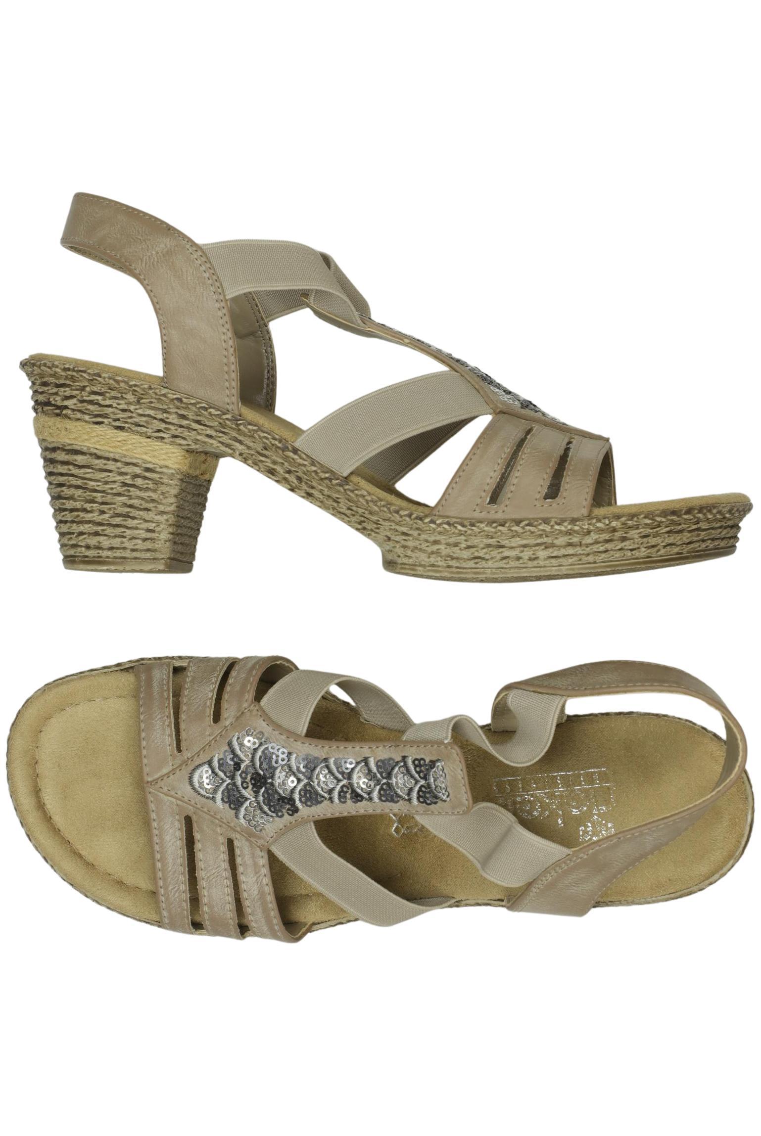 

Rieker Damen Sandale, beige, Gr. 39
