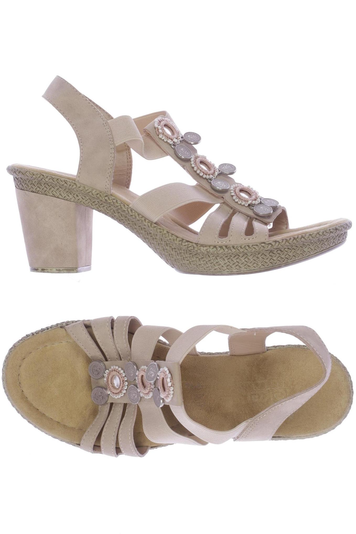 

Rieker Damen Sandale, beige, Gr. 38