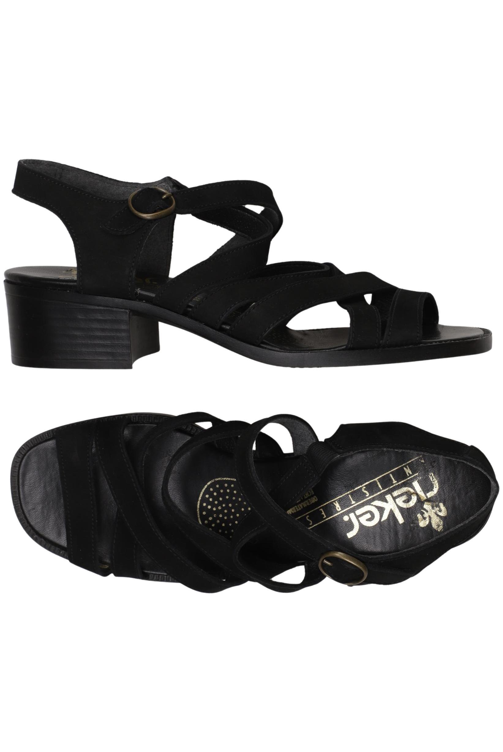 

Rieker Damen Sandale, schwarz, Gr. 38