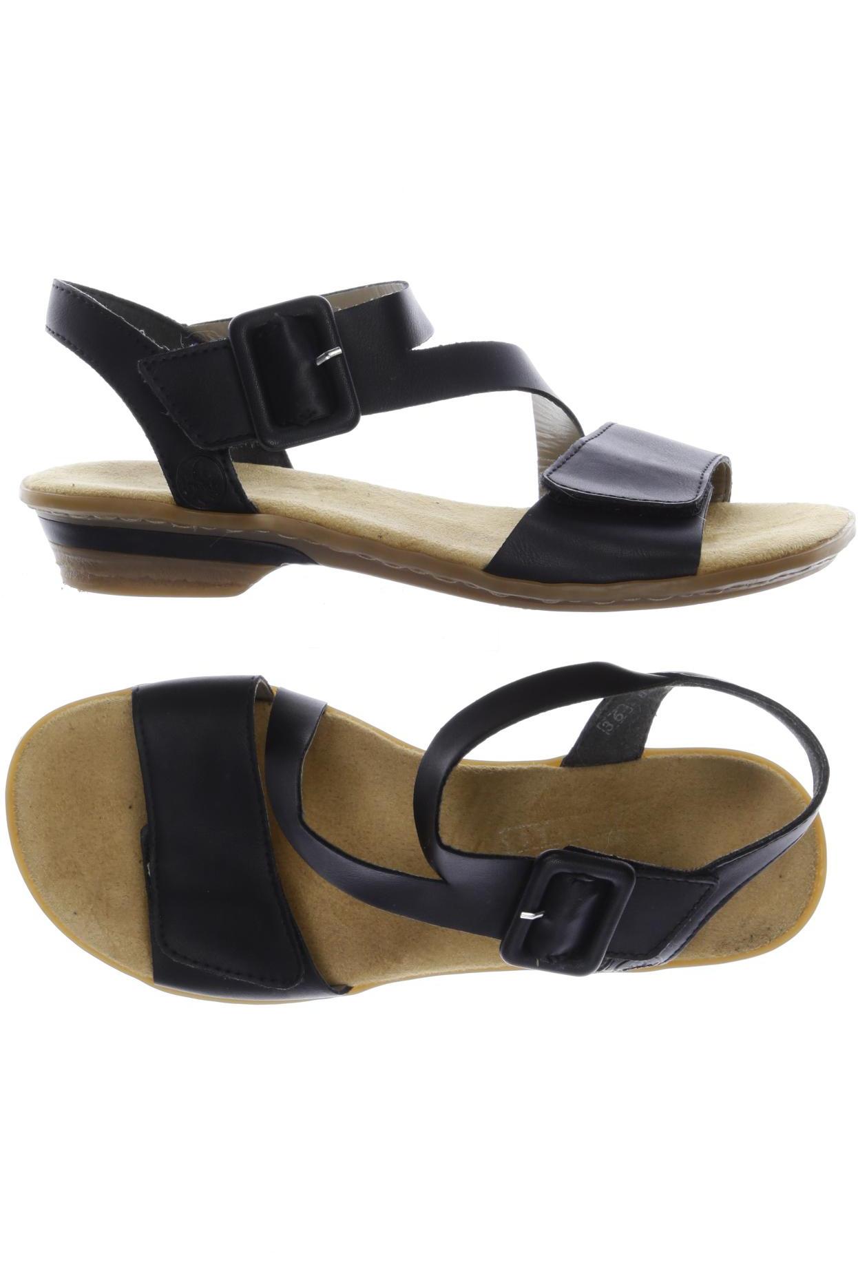 

Rieker Damen Sandale, schwarz, Gr. 36