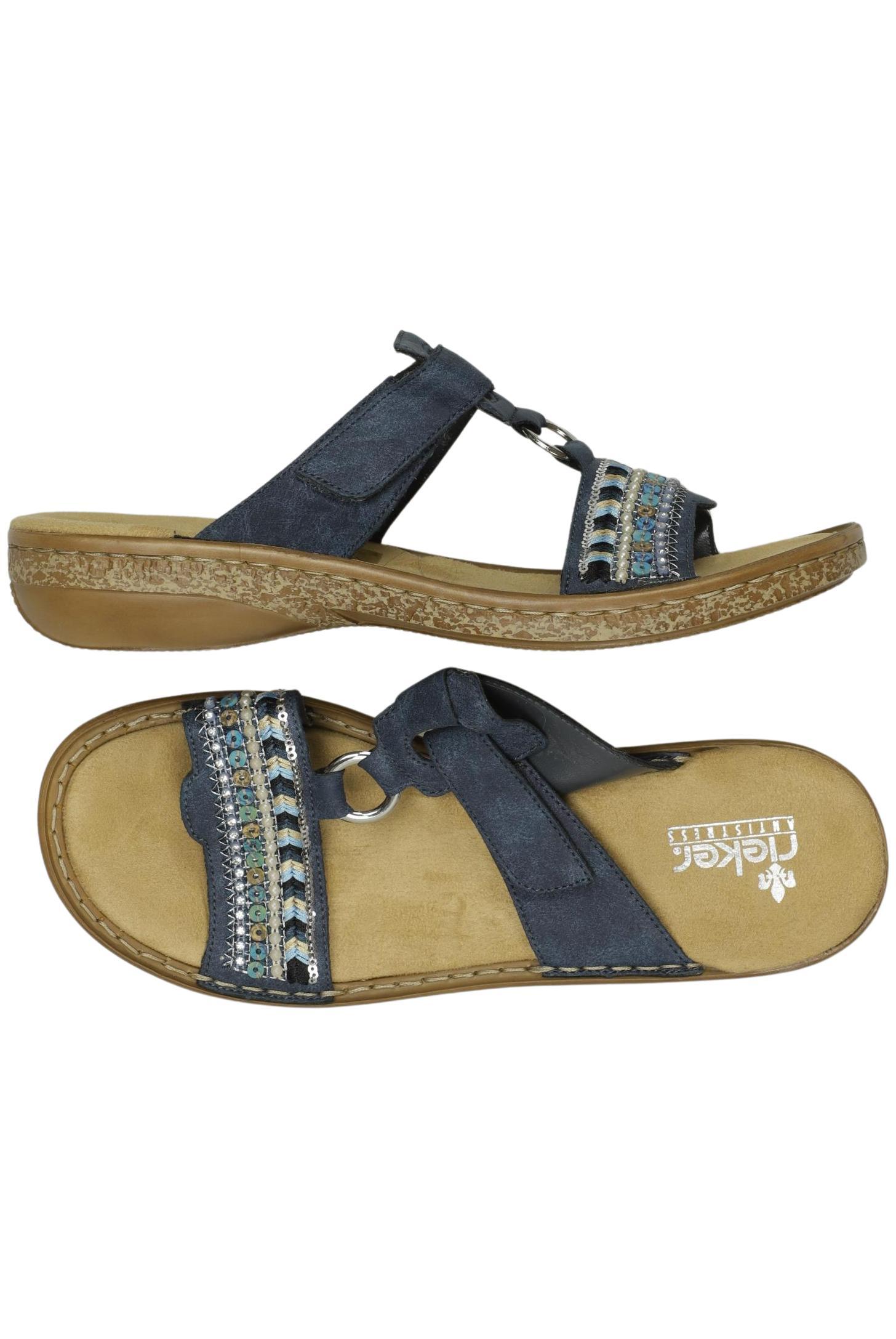 

Rieker Damen Sandale, marineblau, Gr. 40