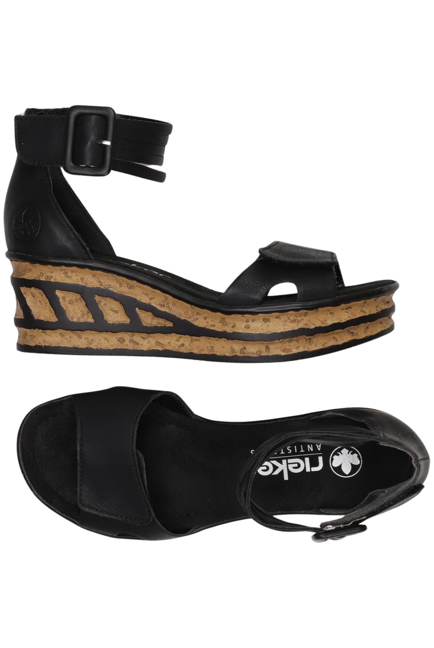 

Rieker Damen Sandale, schwarz, Gr. 37