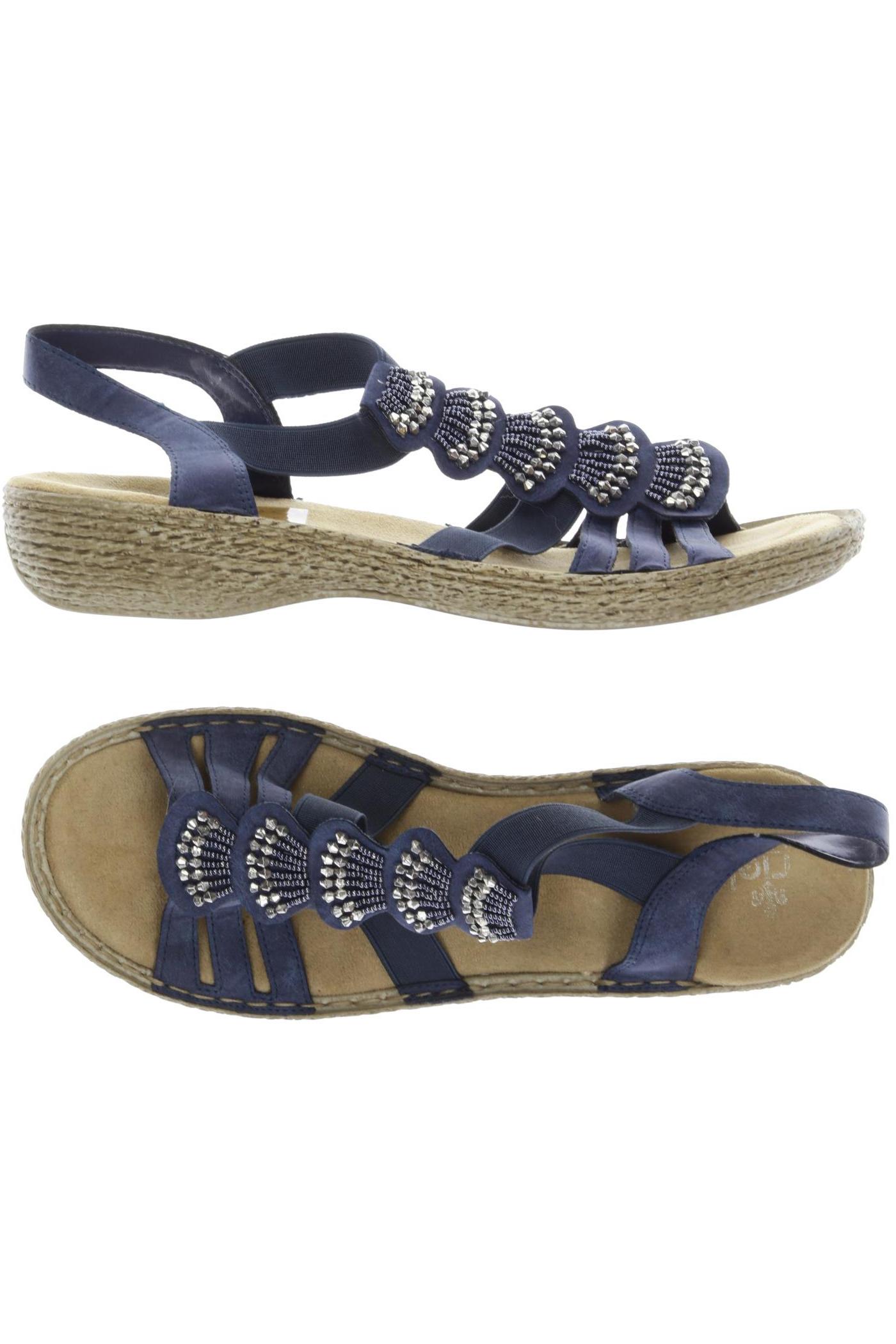 

Rieker Damen Sandale, marineblau, Gr. 41