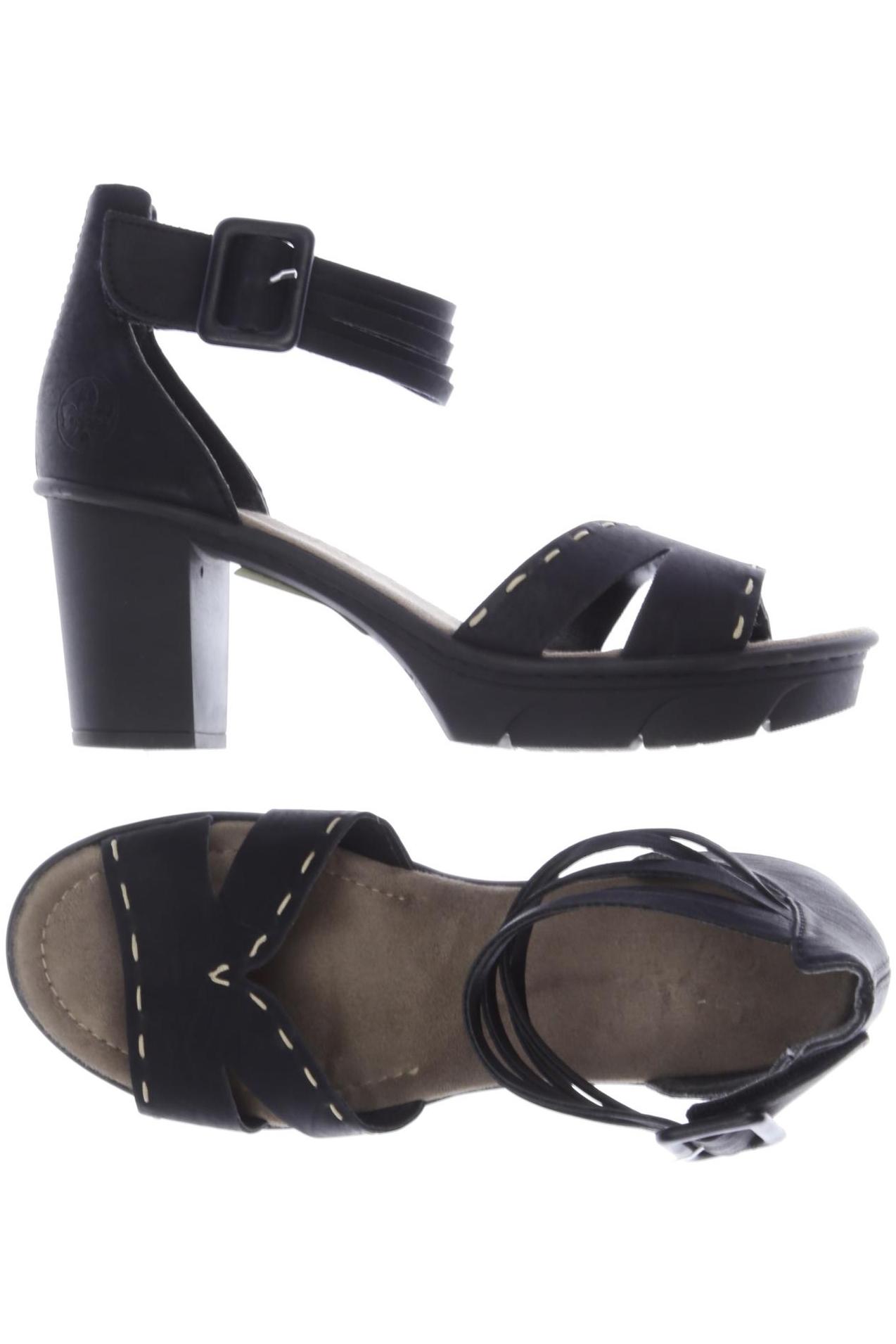 

Rieker Damen Sandale, schwarz, Gr. 39