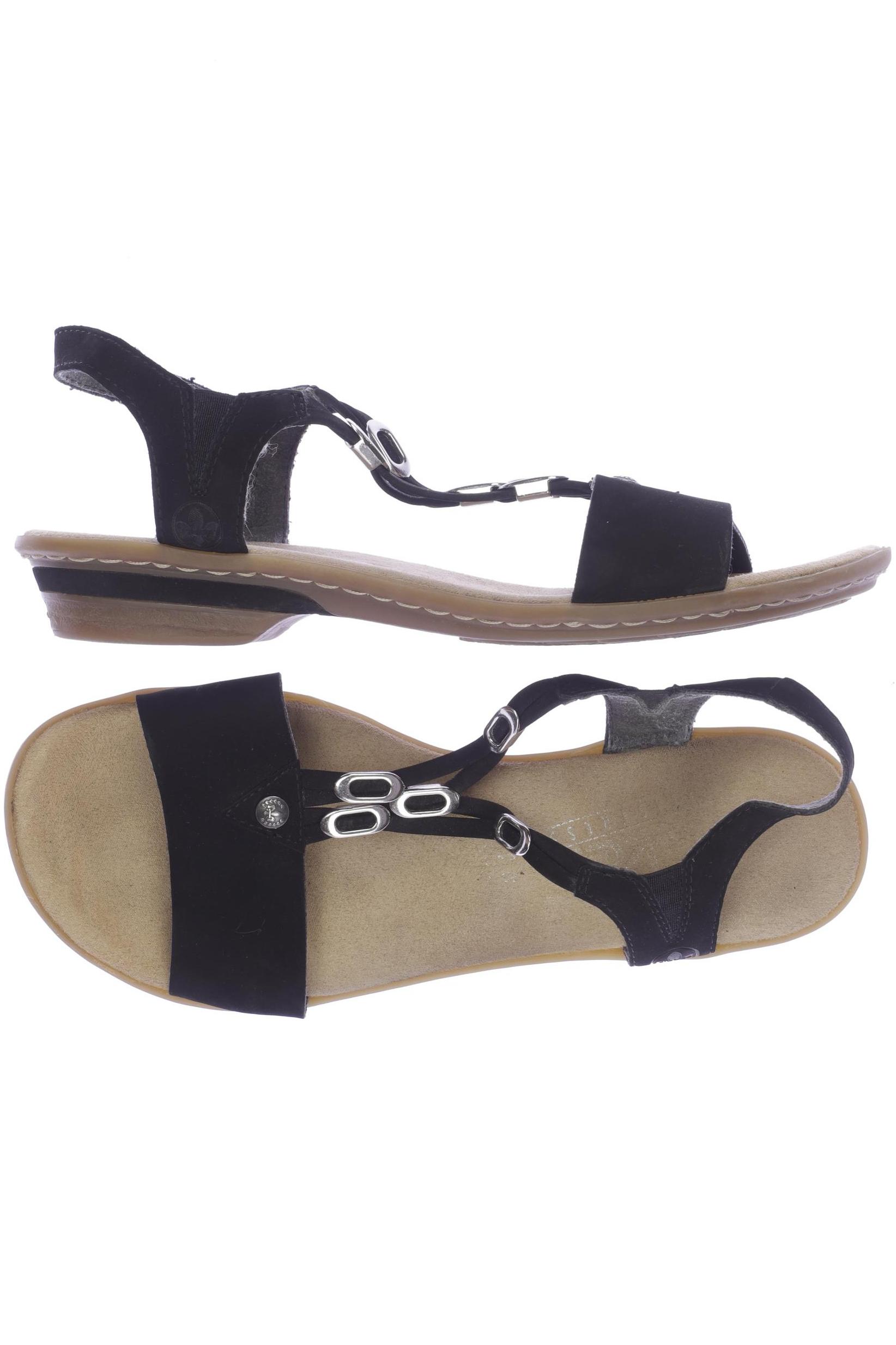 

Rieker Damen Sandale, schwarz, Gr. 39