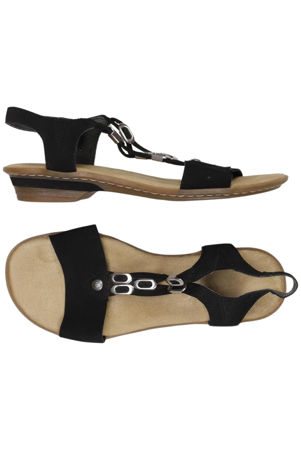 

Rieker Damen Sandale, schwarz, Gr. 36