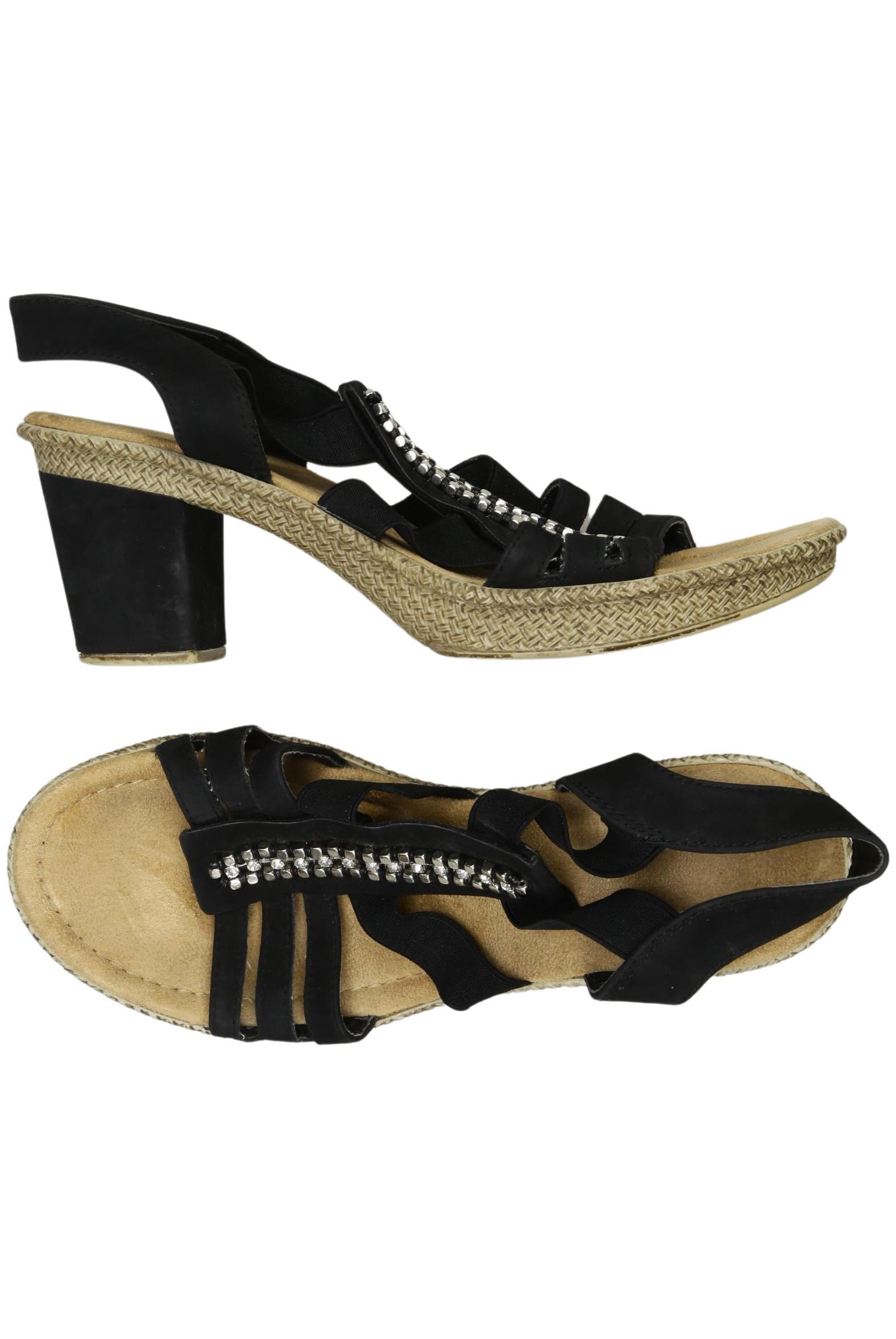 

Rieker Damen Sandale, schwarz, Gr. 39