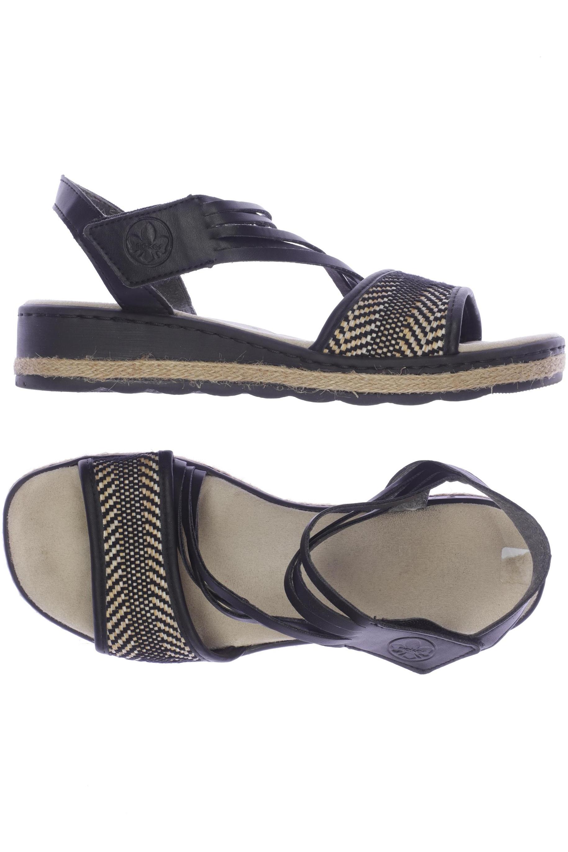 

Rieker Damen Sandale, schwarz, Gr. 39