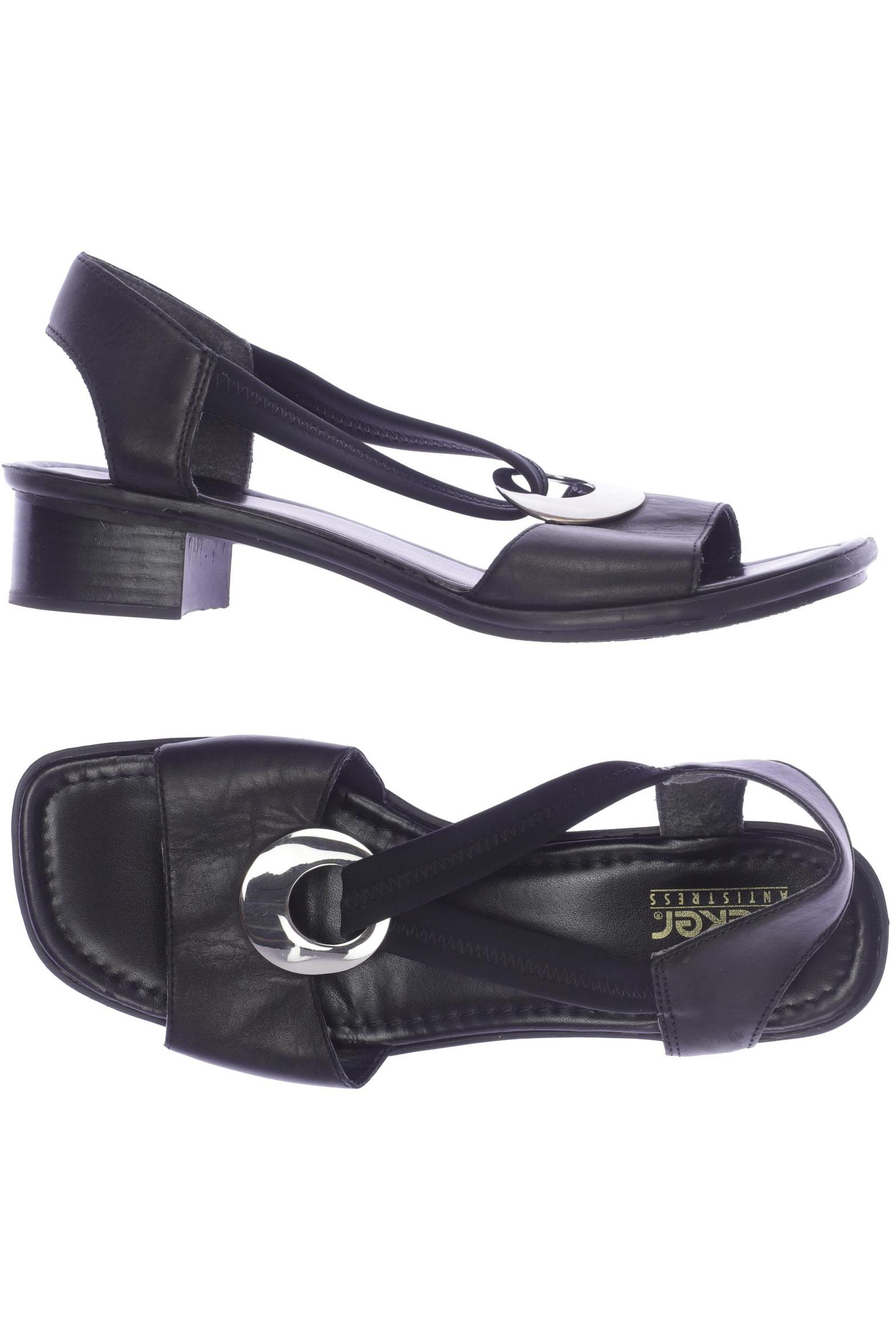 

Rieker Damen Sandale, schwarz, Gr. 40