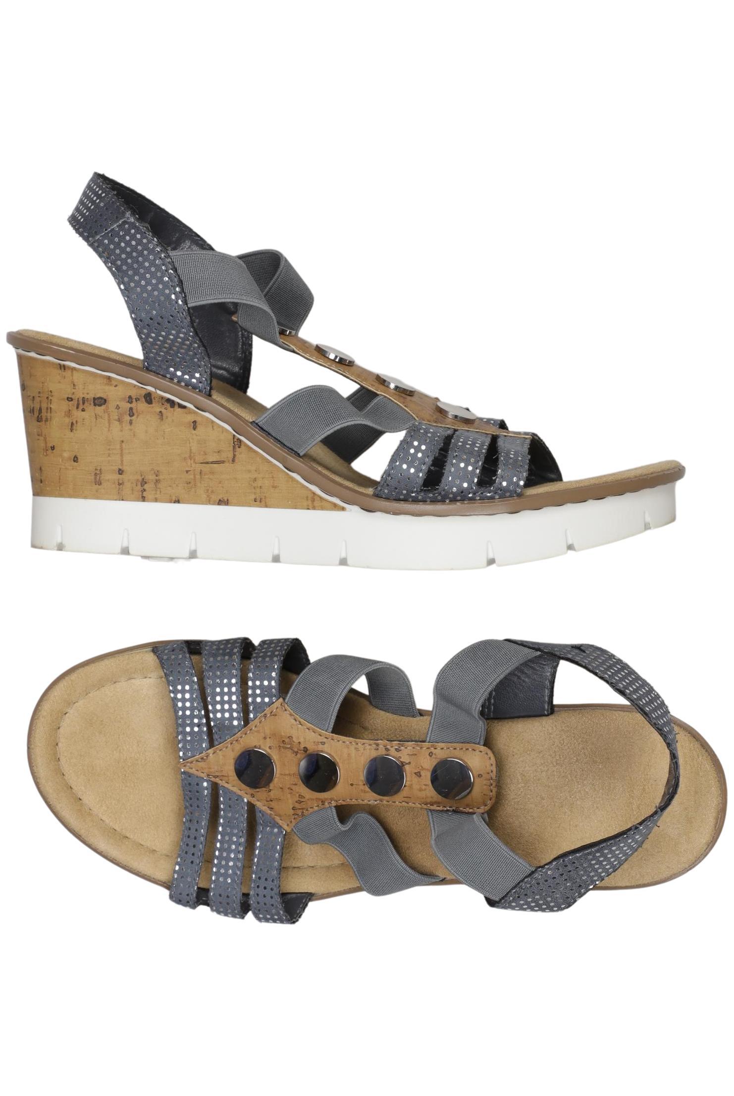 

Rieker Damen Sandale, grau, Gr. 39