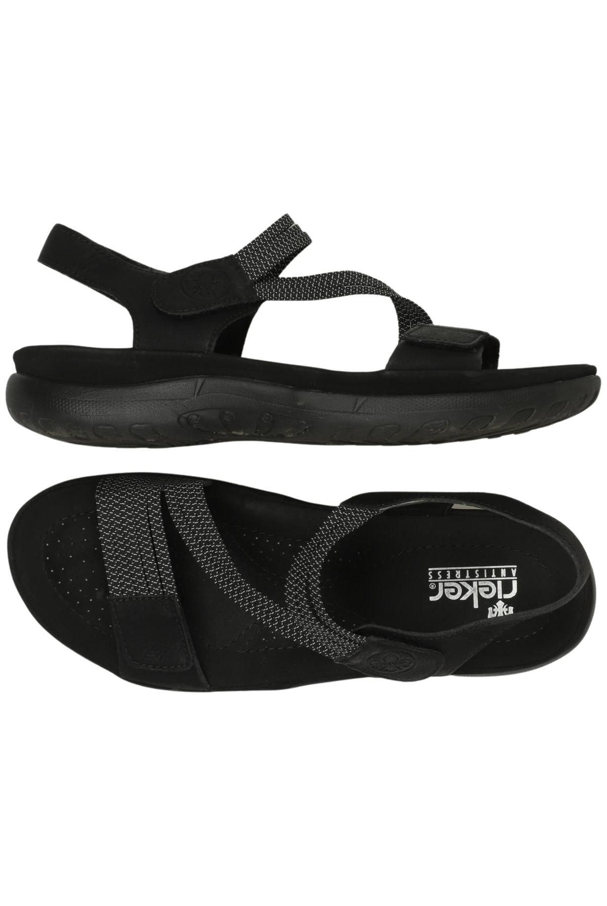 

Rieker Damen Sandale, schwarz, Gr. 40