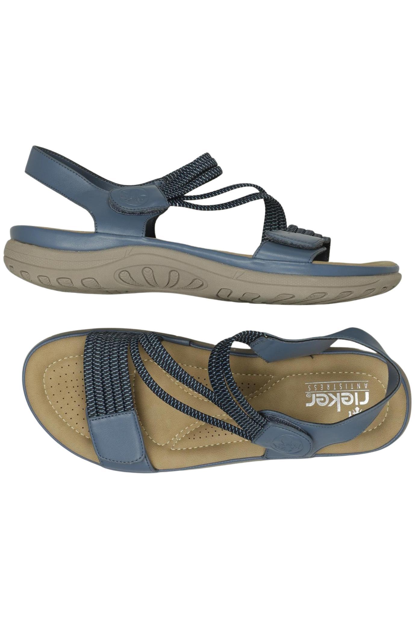 

Rieker Damen Sandale, blau, Gr. 40