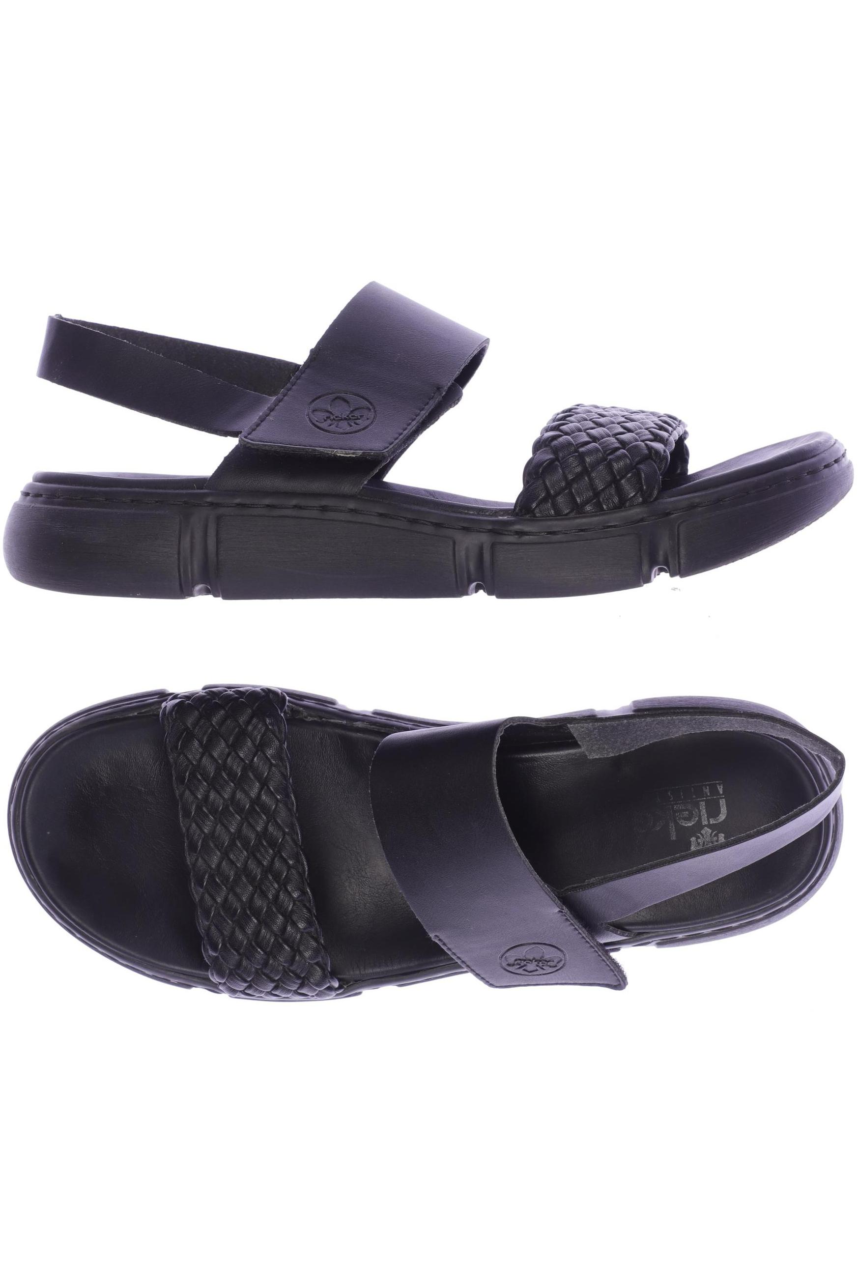 

Rieker Damen Sandale, schwarz, Gr. 41