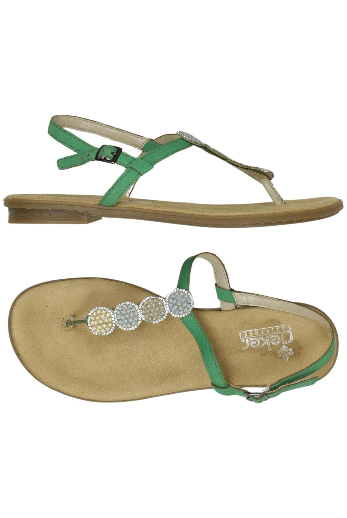 

Rieker Damen Sandale, grün, Gr. 38