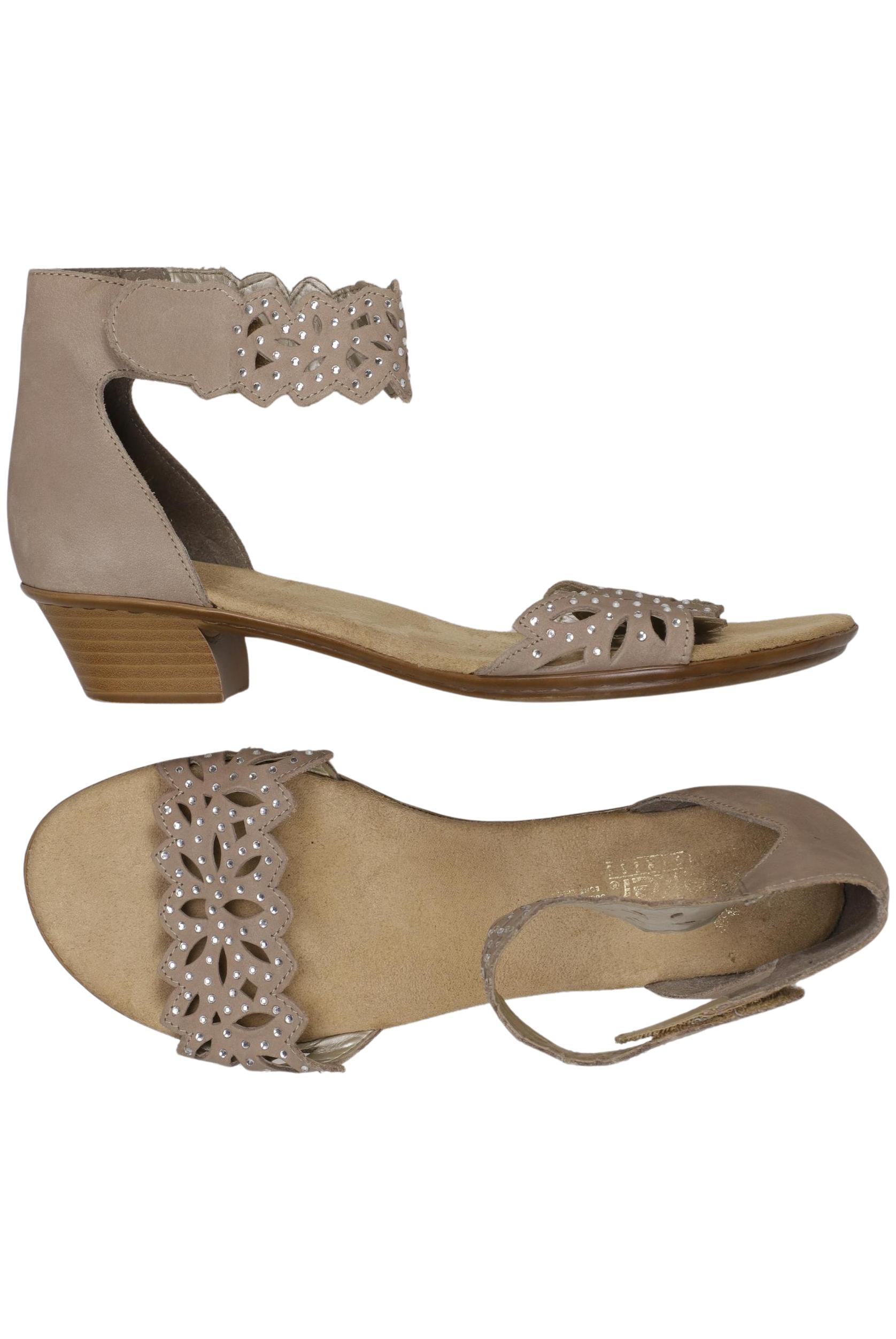 

Rieker Damen Sandale, beige, Gr. 40