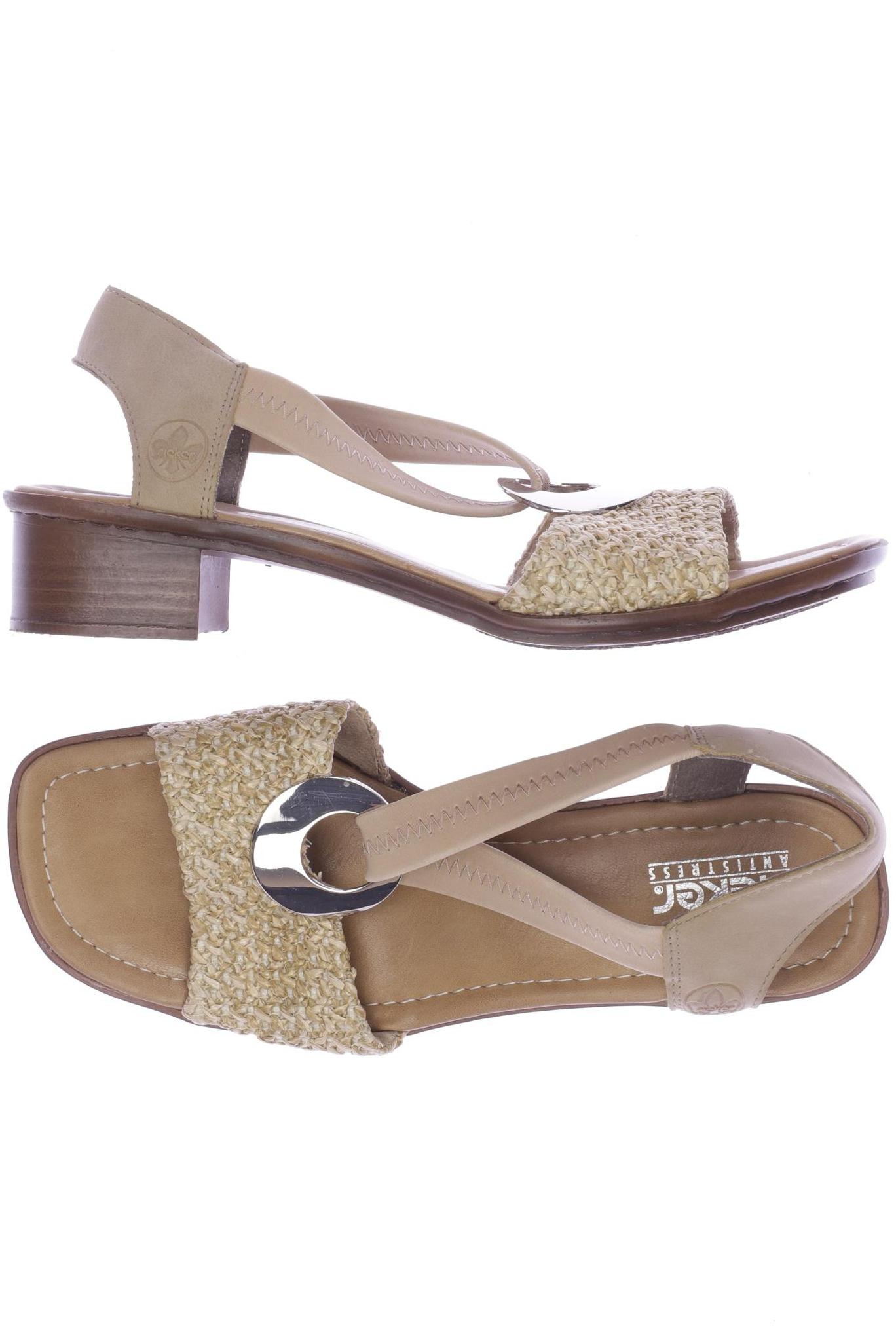 

Rieker Damen Sandale, beige, Gr. 40