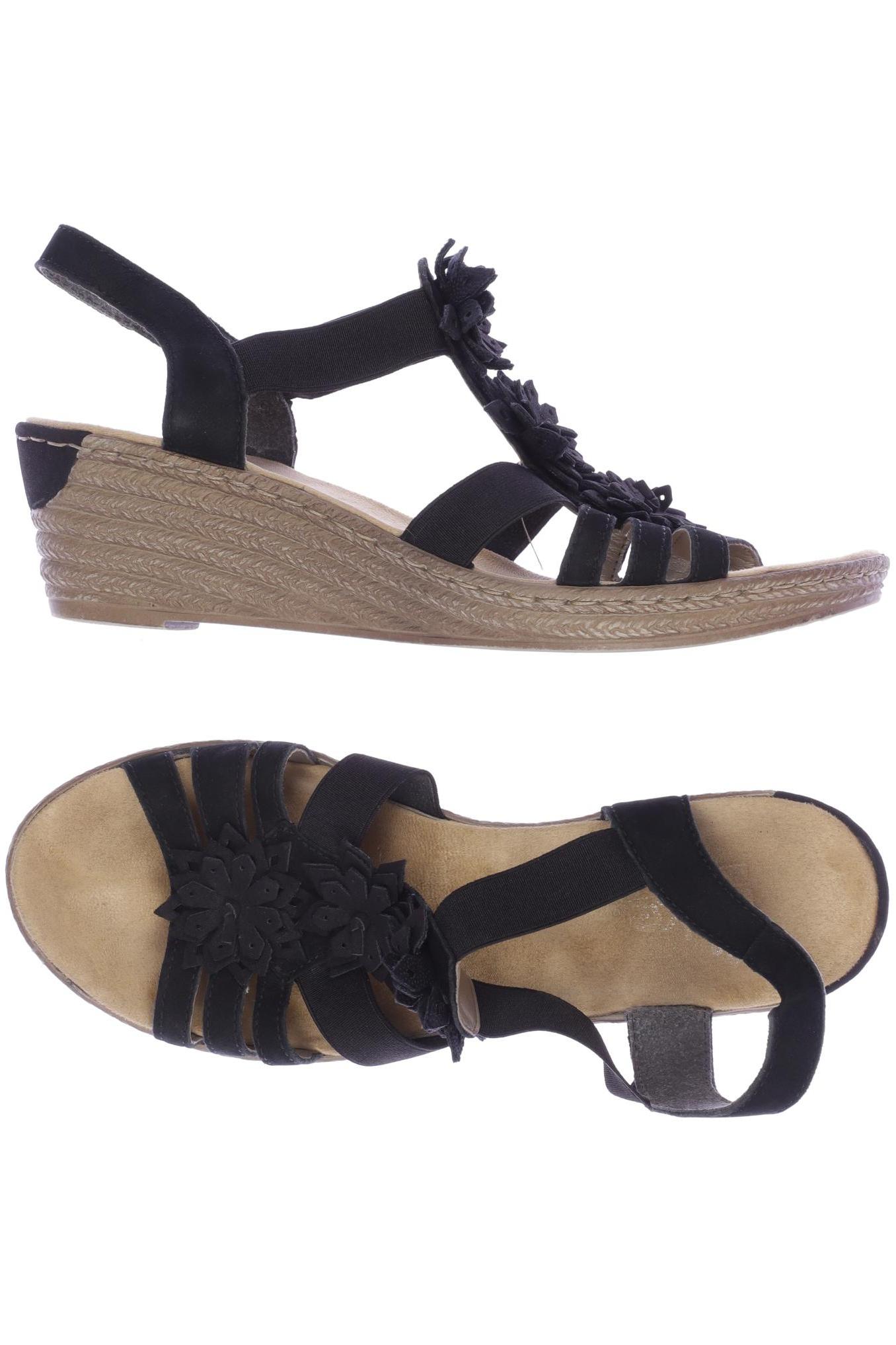 

Rieker Damen Sandale, schwarz, Gr. 38