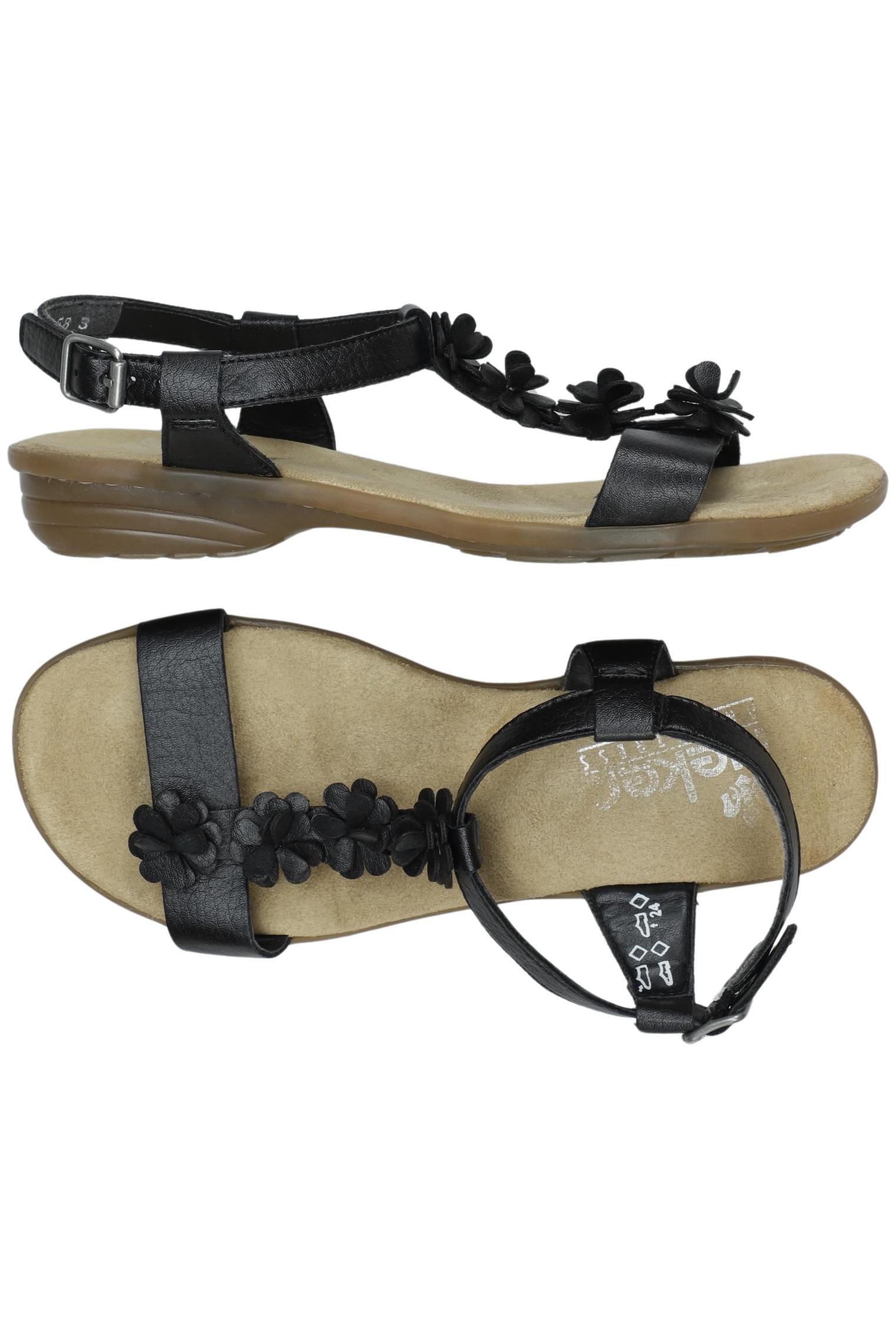 

Rieker Damen Sandale, schwarz, Gr. 38