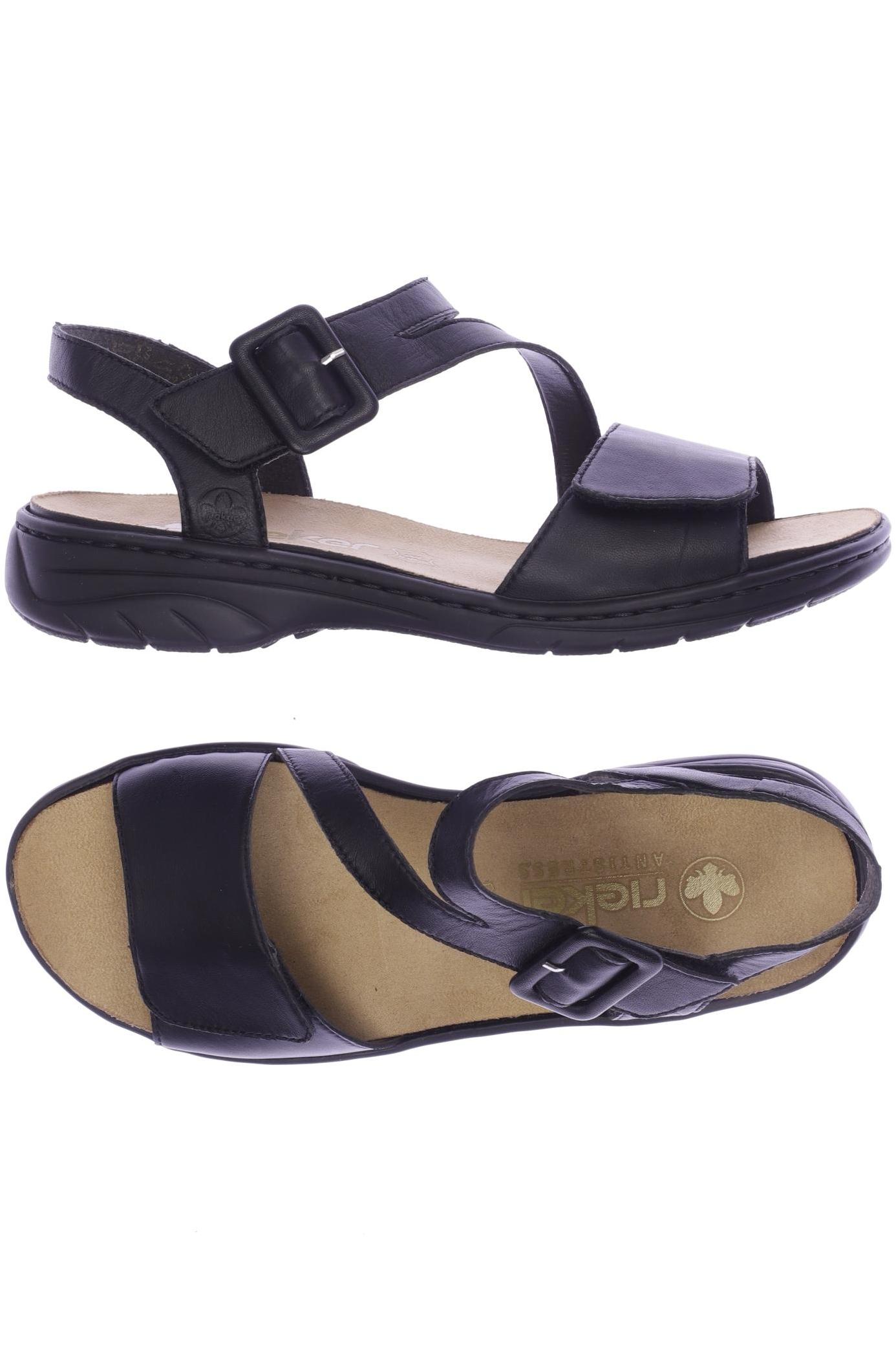 

Rieker Damen Sandale, schwarz, Gr. 39