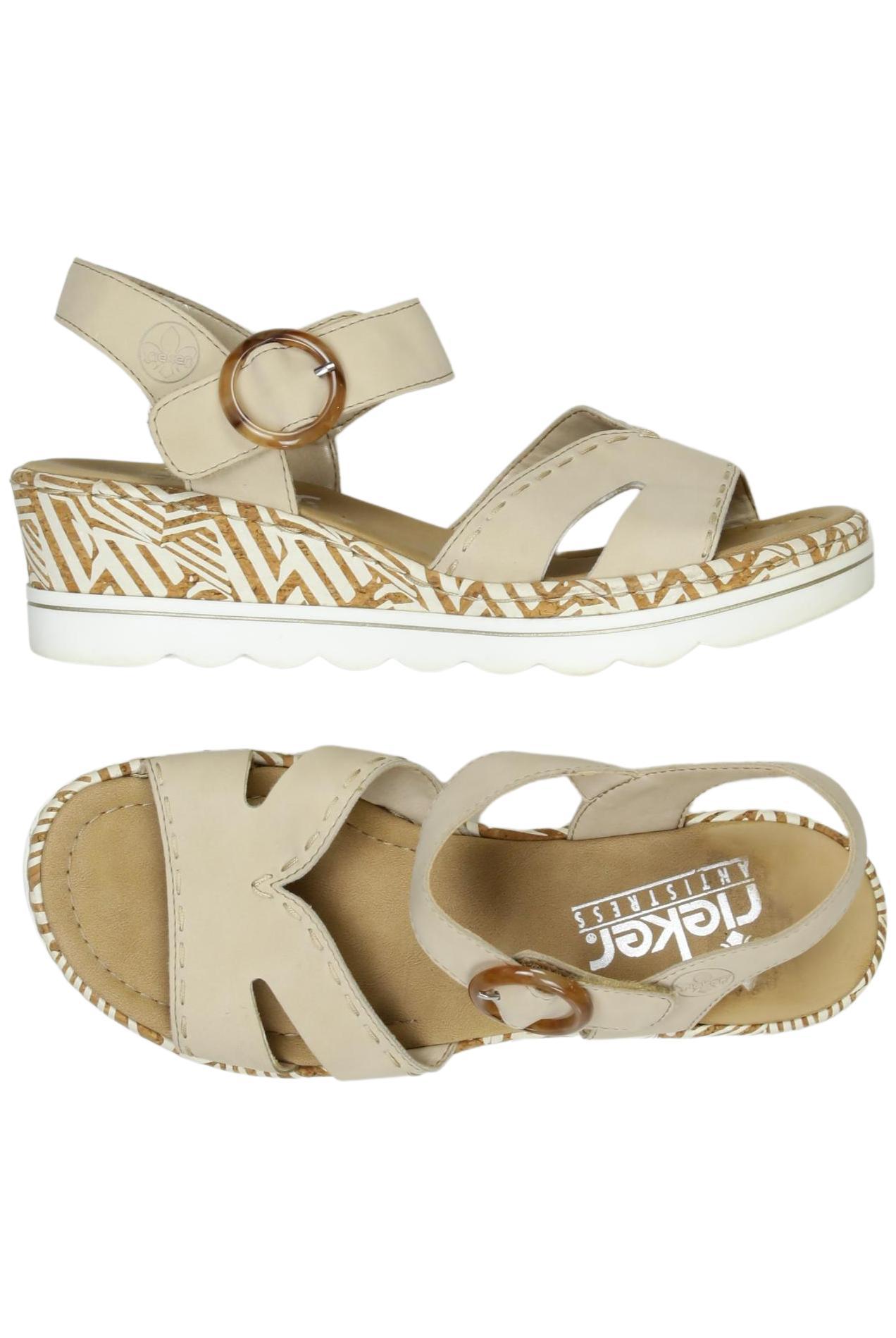 

Rieker Damen Sandale, beige, Gr. 38