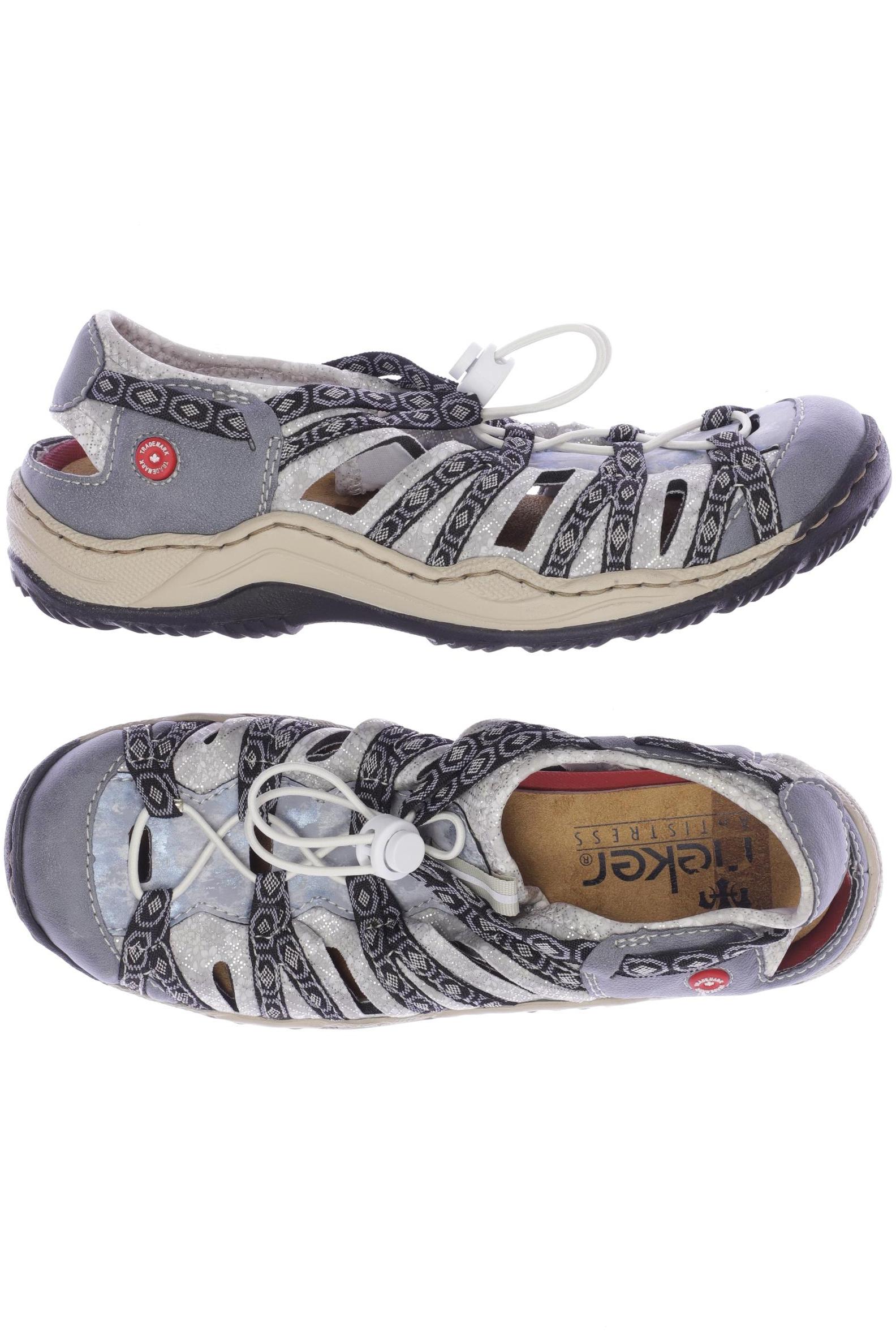 

Rieker Damen Sandale, grau, Gr. 40