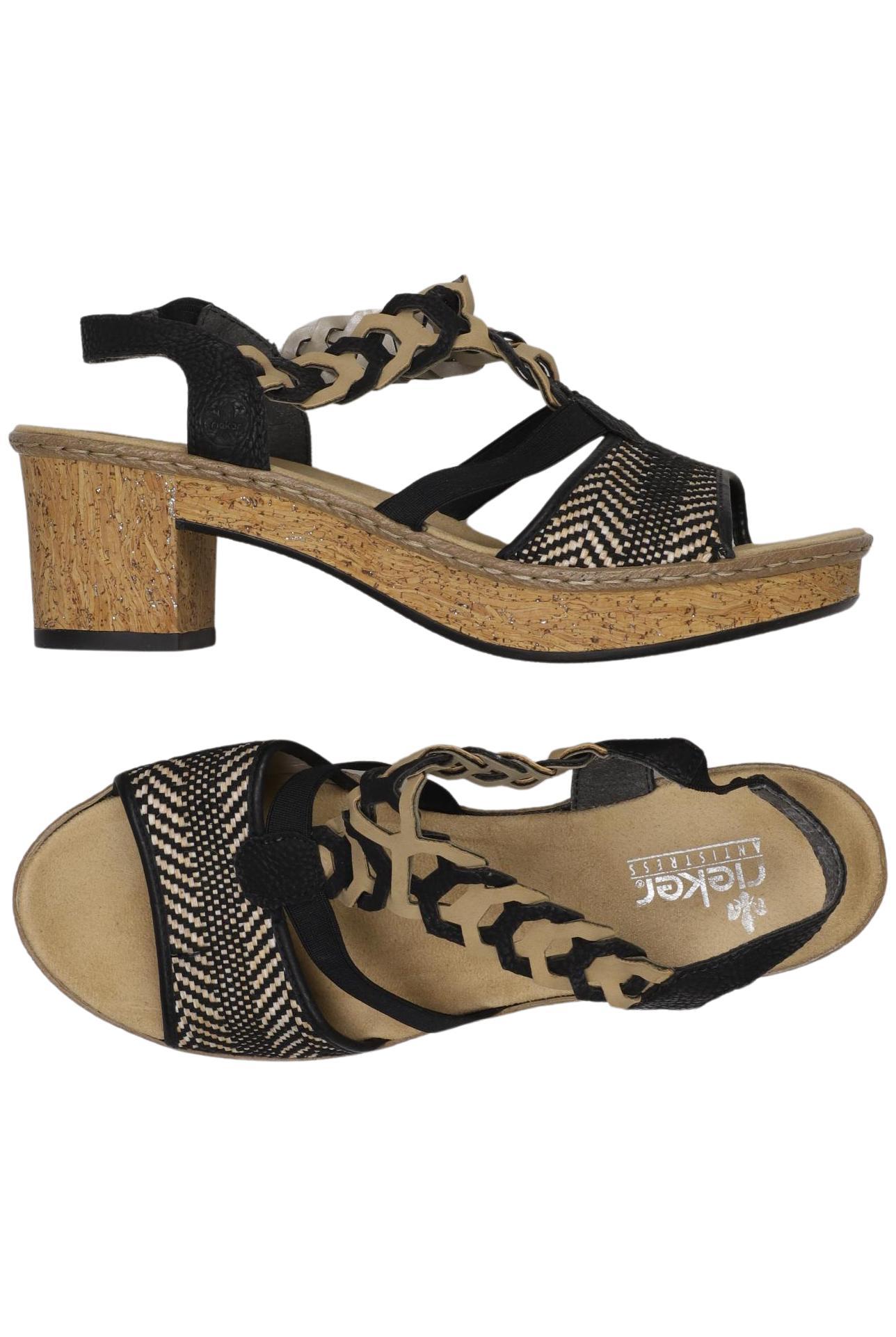 

Rieker Damen Sandale, schwarz, Gr. 45