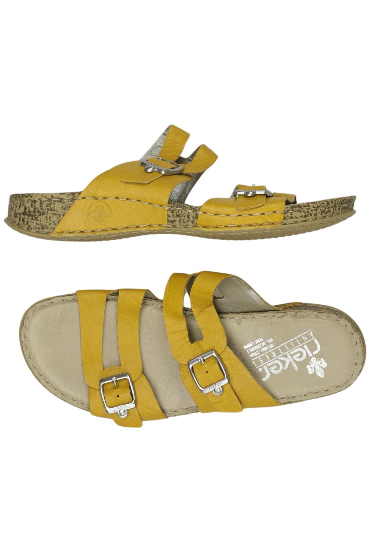 

Rieker Damen Sandale, gelb, Gr. 39