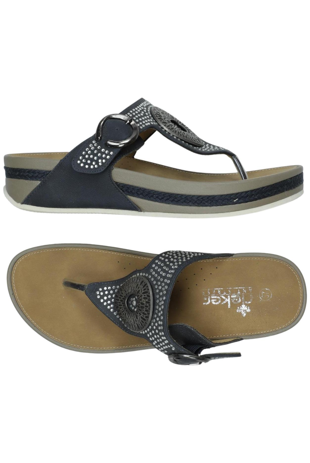 

Rieker Damen Sandale, marineblau, Gr. 37