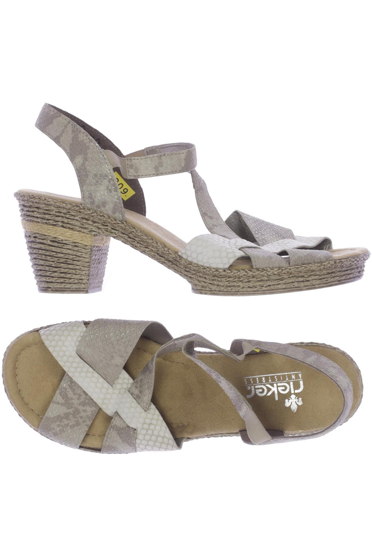 

Rieker Damen Sandale, beige, Gr. 40