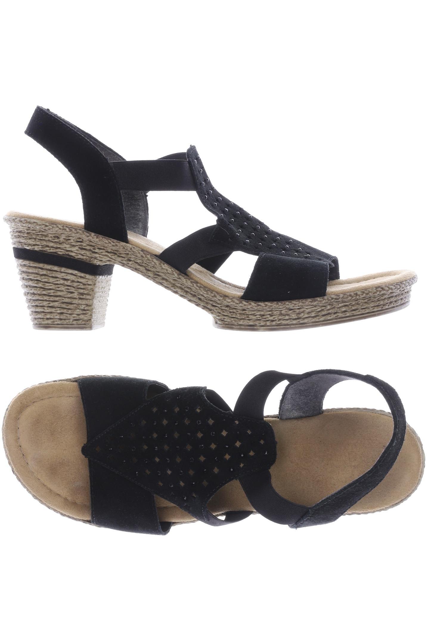 

Rieker Damen Sandale, schwarz