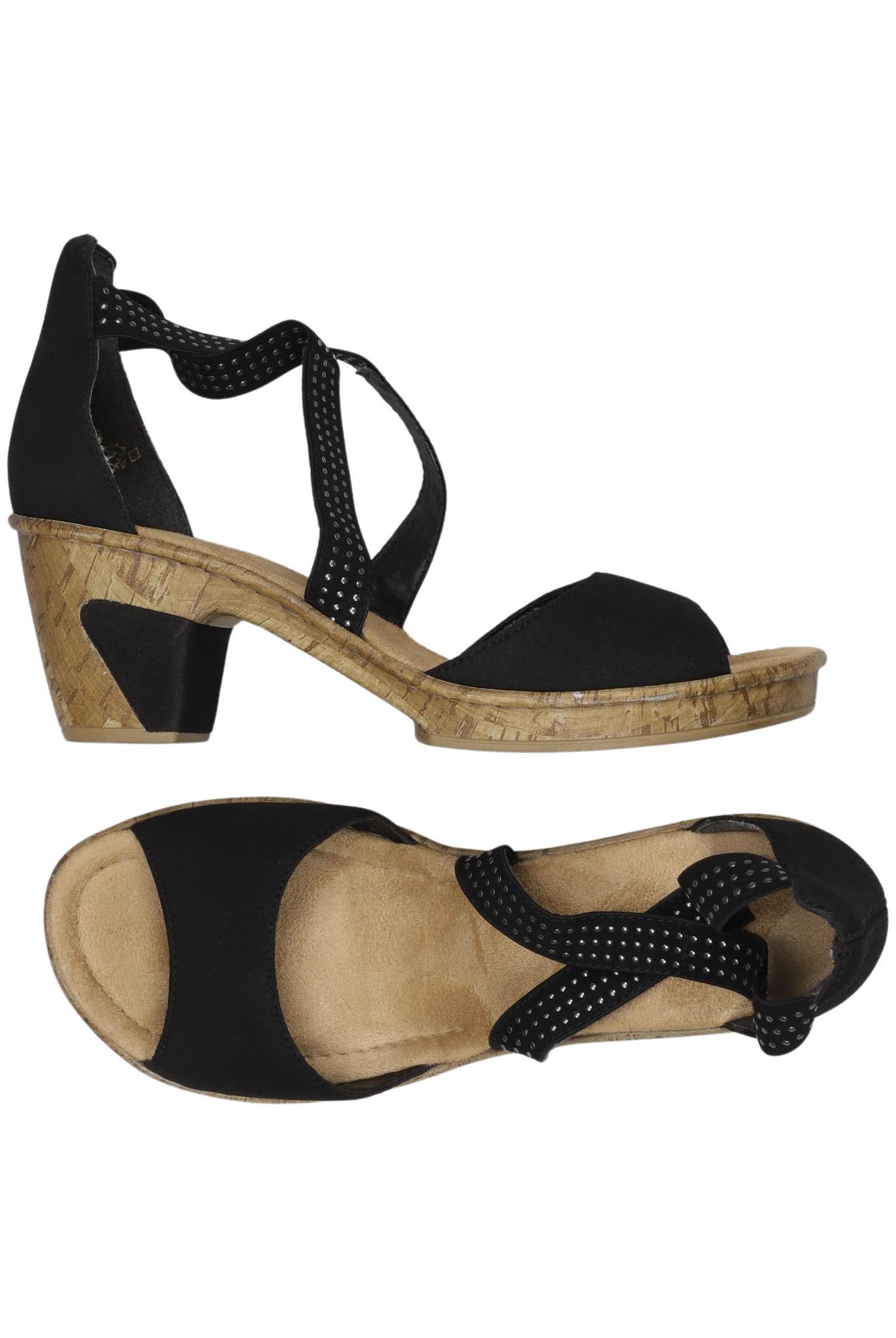 

Rieker Damen Sandale, schwarz, Gr. 41