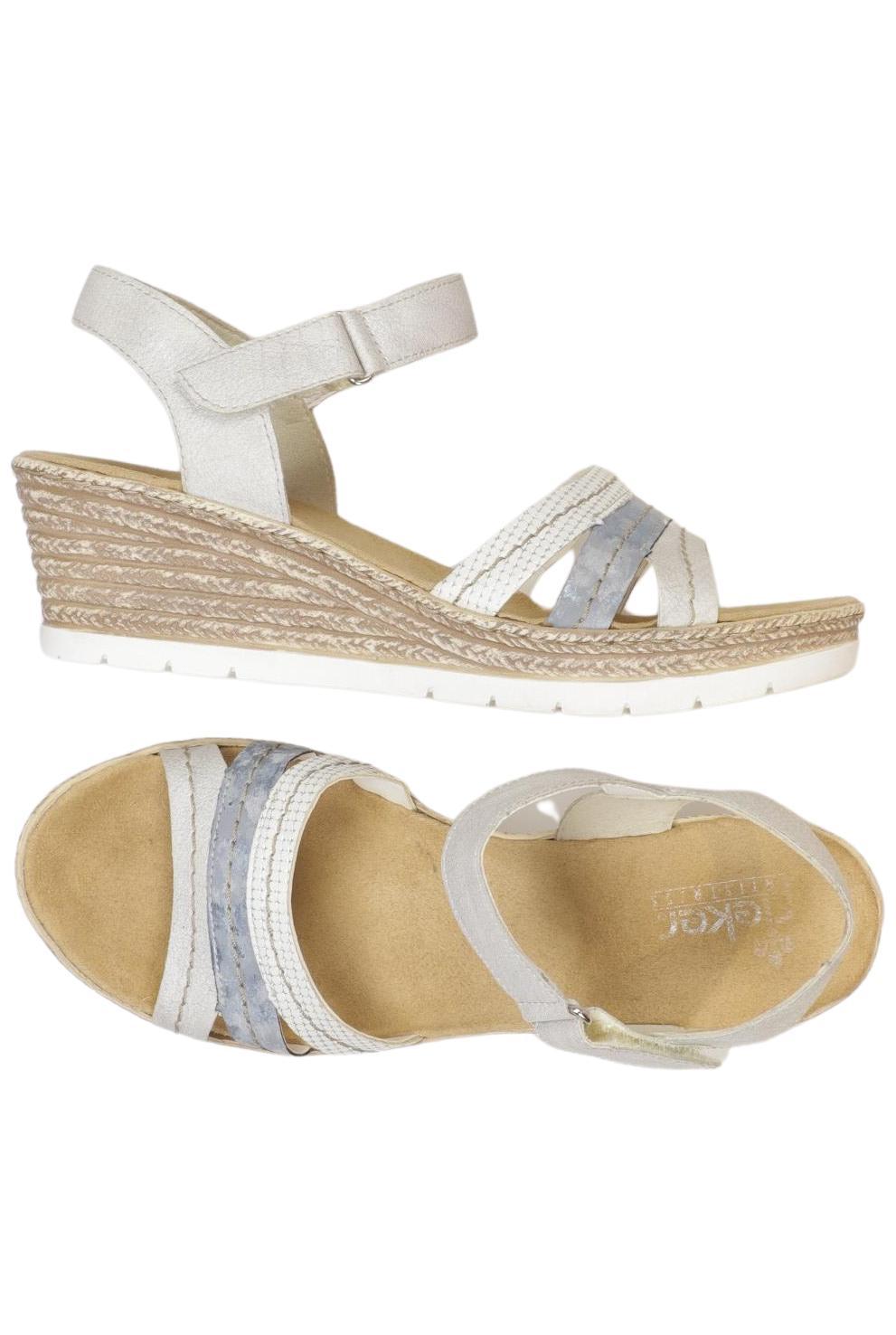 

Rieker Damen Sandale, silber, Gr. 39