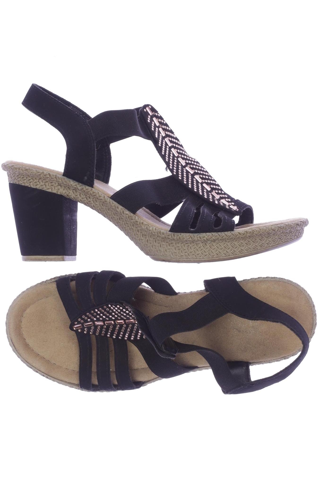 

Rieker Damen Sandale, schwarz, Gr. 36