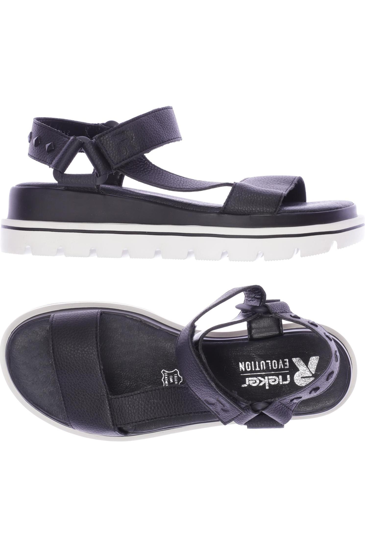 

Rieker Damen Sandale, schwarz, Gr. 37