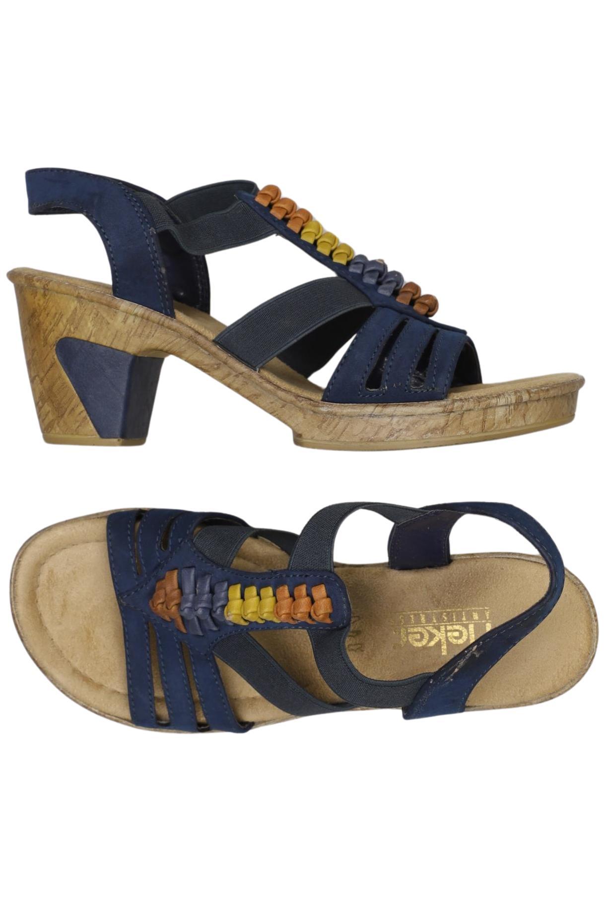 

Rieker Damen Sandale, marineblau, Gr. 37