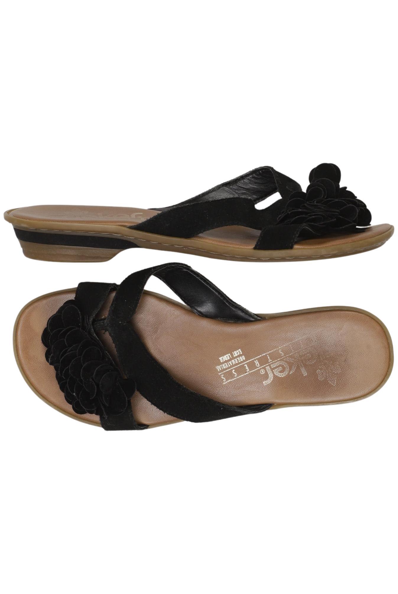 

Rieker Damen Sandale, schwarz, Gr. 38