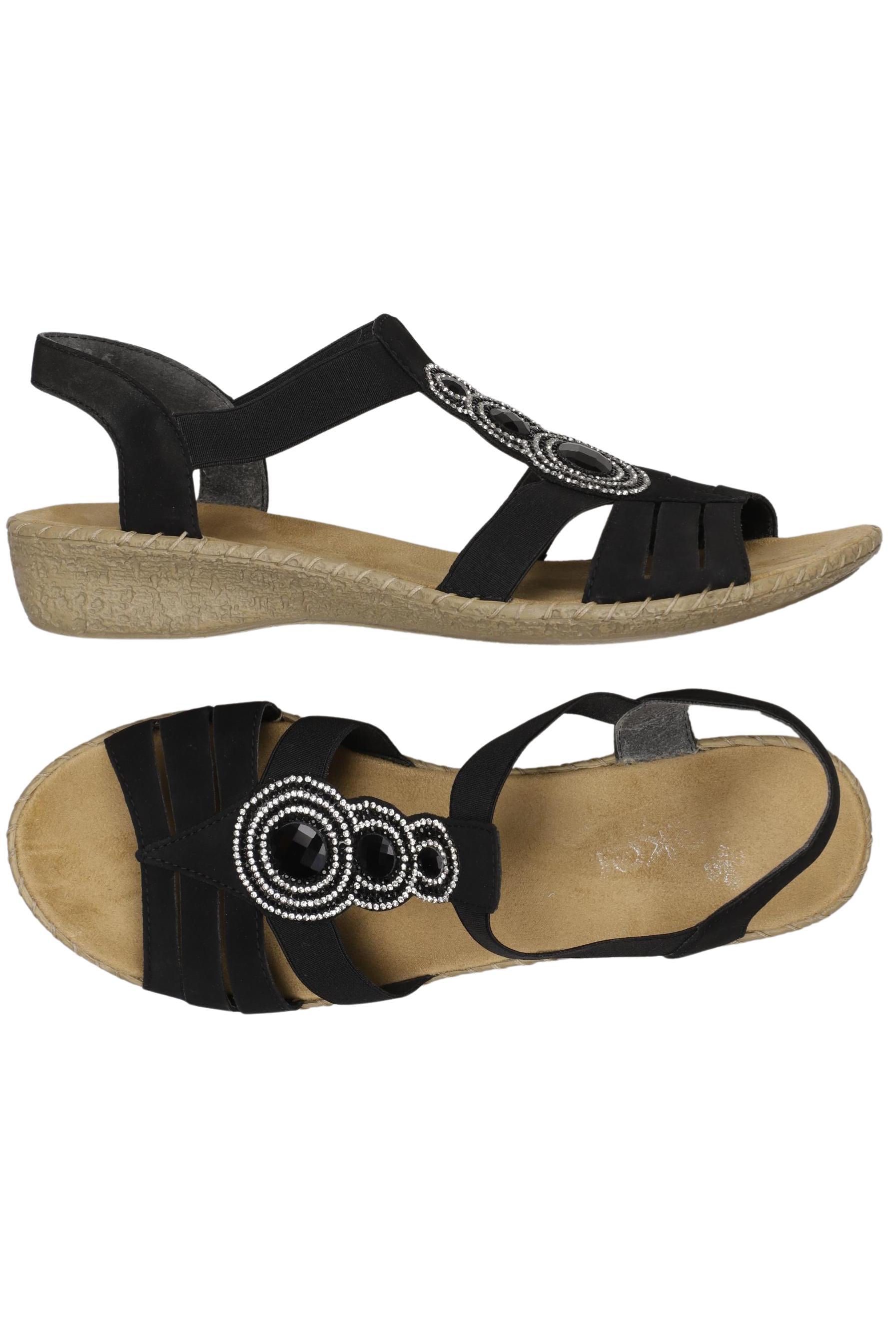 

Rieker Damen Sandale, schwarz, Gr. 41
