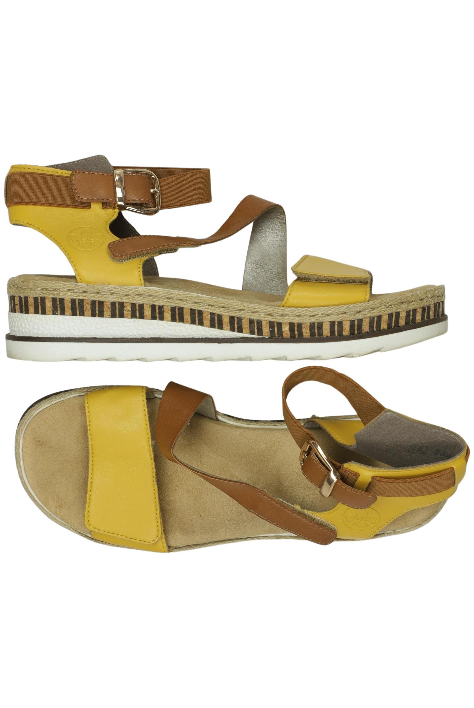 

Rieker Damen Sandale, gelb, Gr. 39