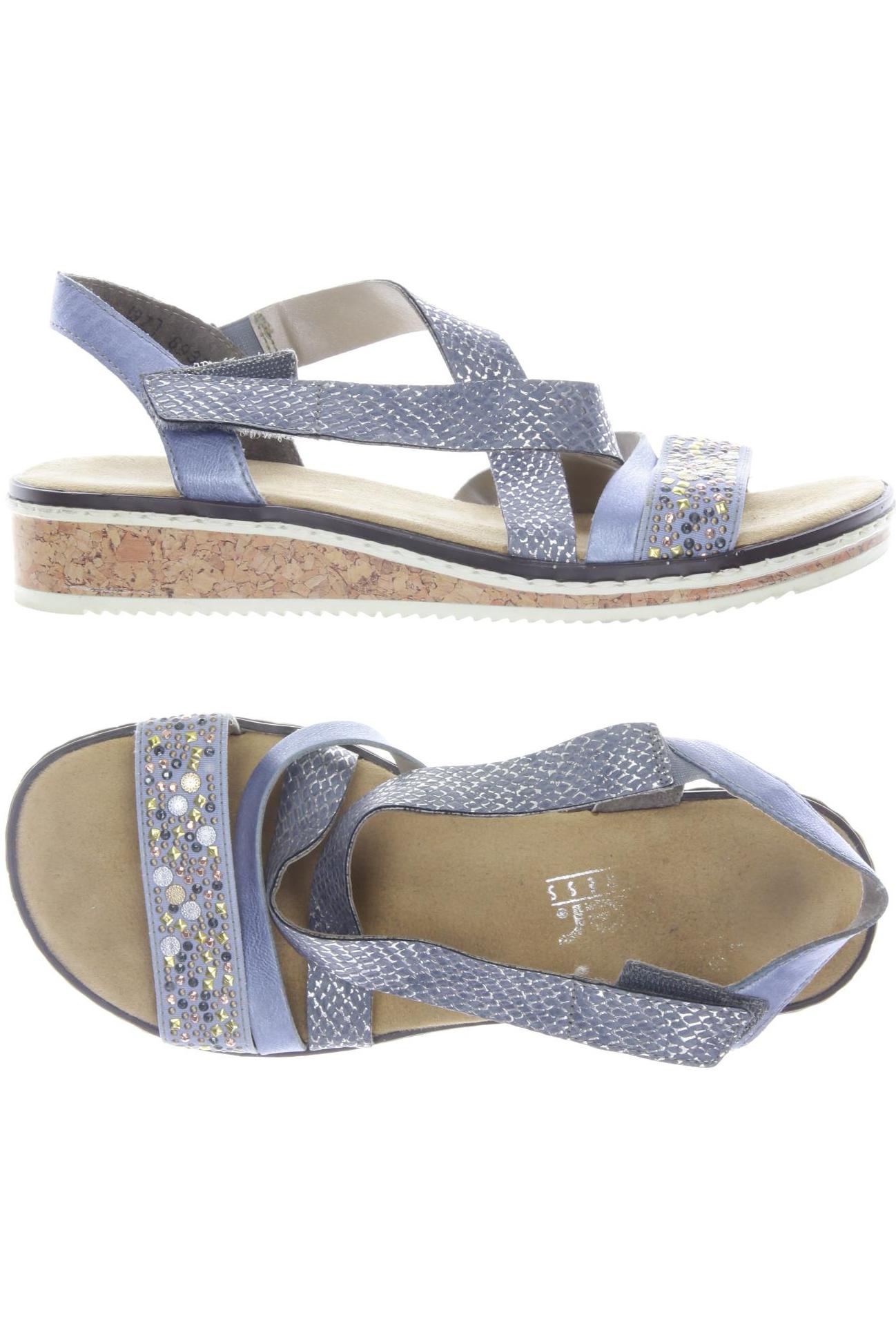 

Rieker Damen Sandale, blau, Gr. 37