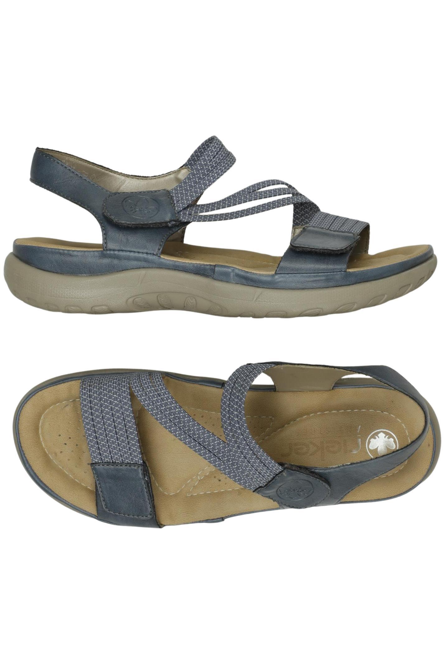 

Rieker Damen Sandale, blau, Gr. 38
