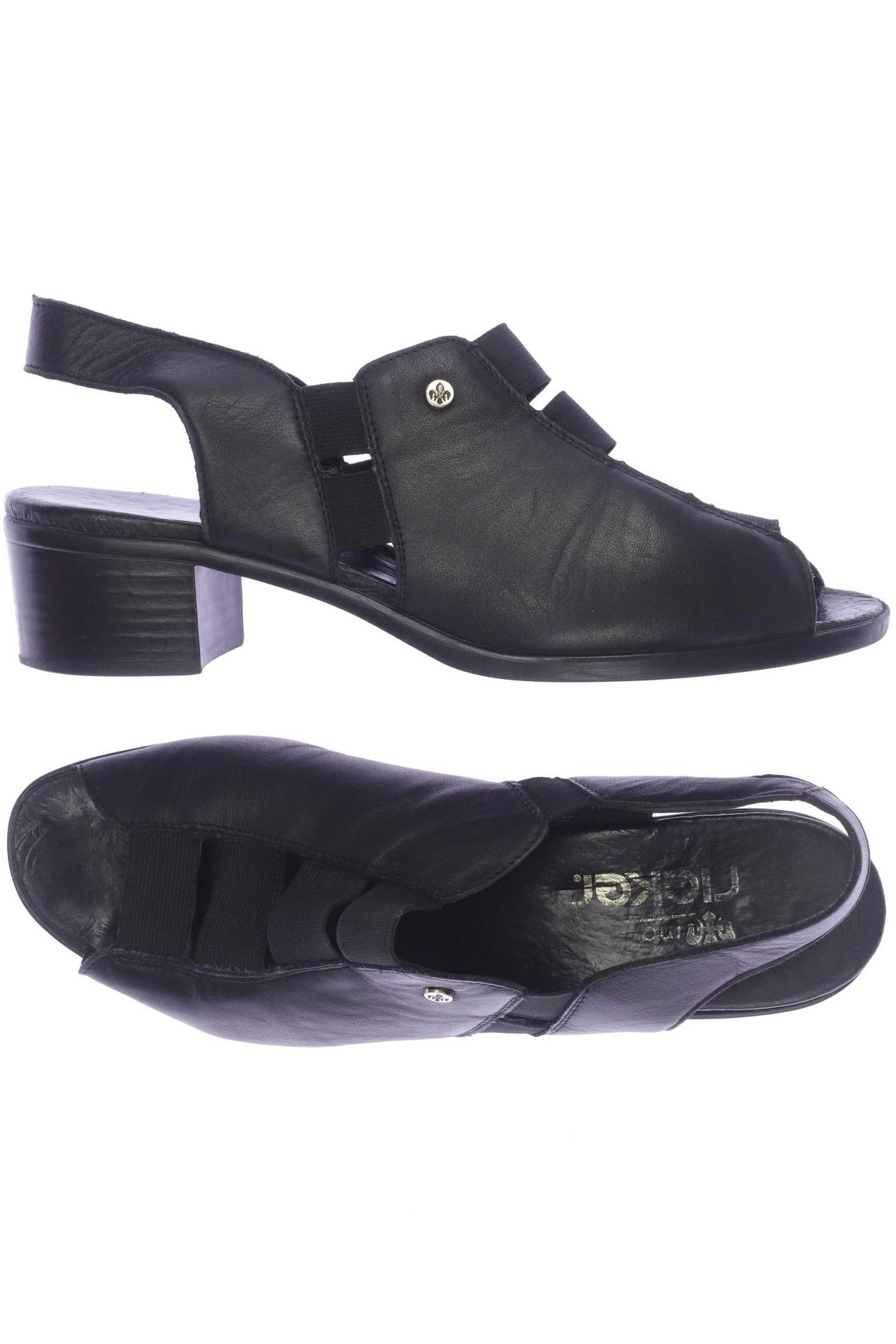 

Rieker Damen Sandale, schwarz, Gr. 5.5