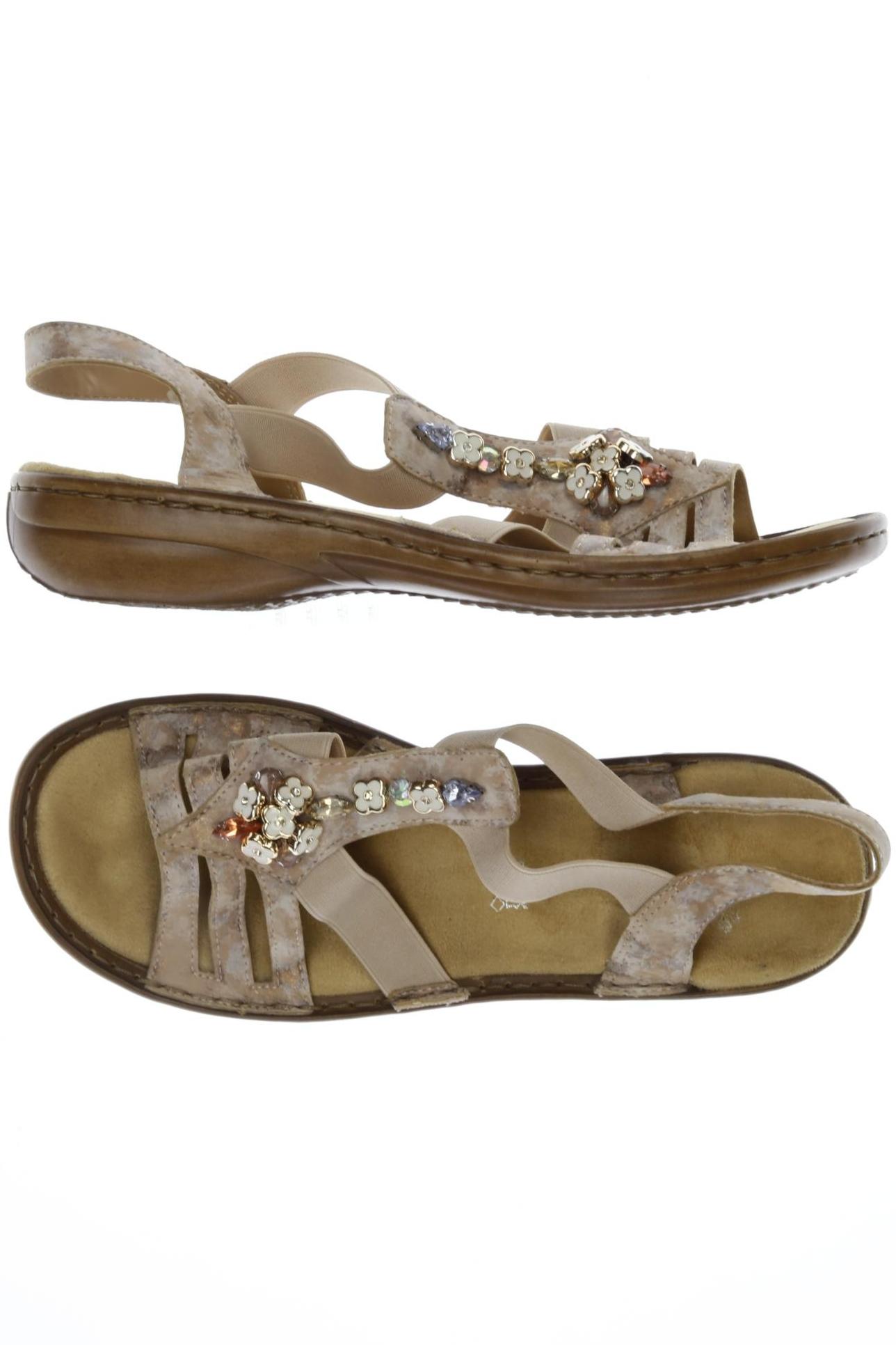 

Rieker Damen Sandale, beige, Gr. 39