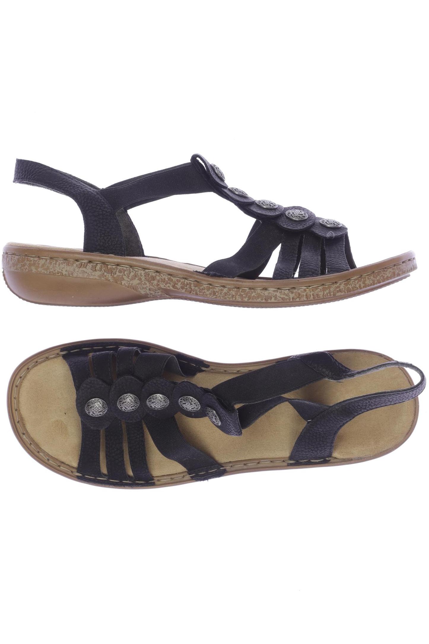 

Rieker Damen Sandale, schwarz, Gr. 41
