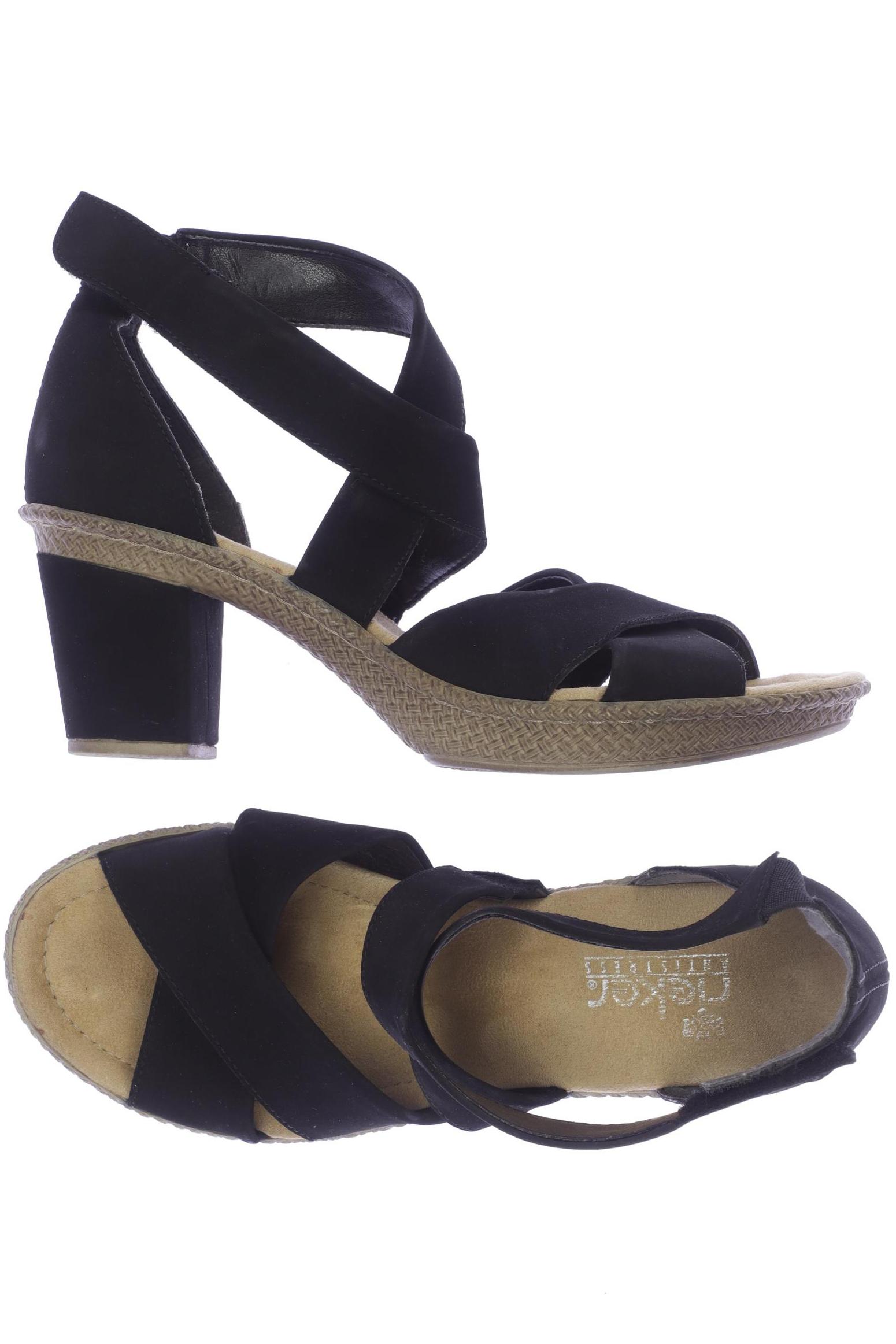 

Rieker Damen Sandale, schwarz, Gr. 39